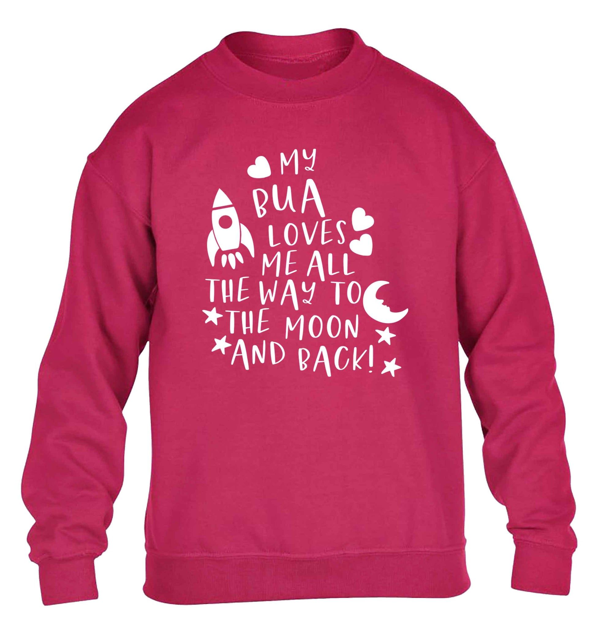 My bua loves me all they way to the moon and back children's pink sweater 12-13 Years