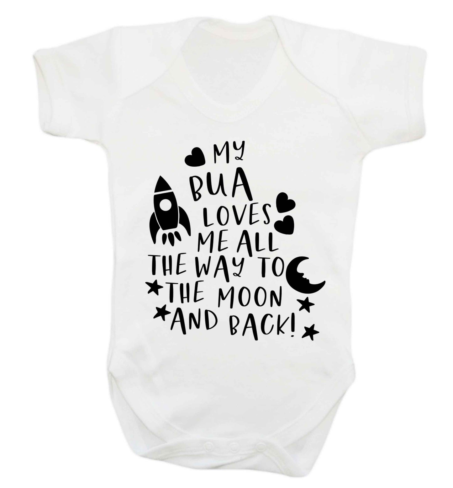 My bua loves me all they way to the moon and back Baby Vest white 18-24 months