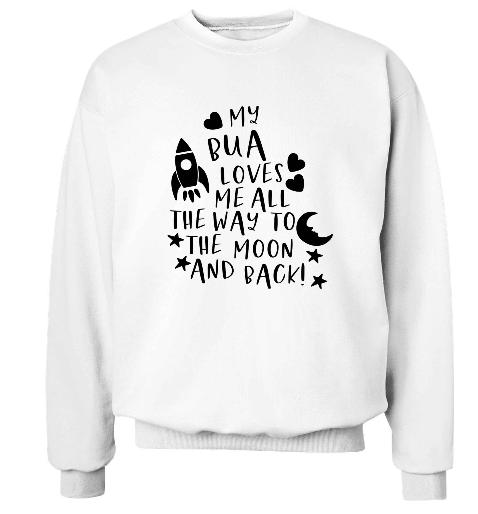 My bua loves me all they way to the moon and back Adult's unisex white Sweater 2XL