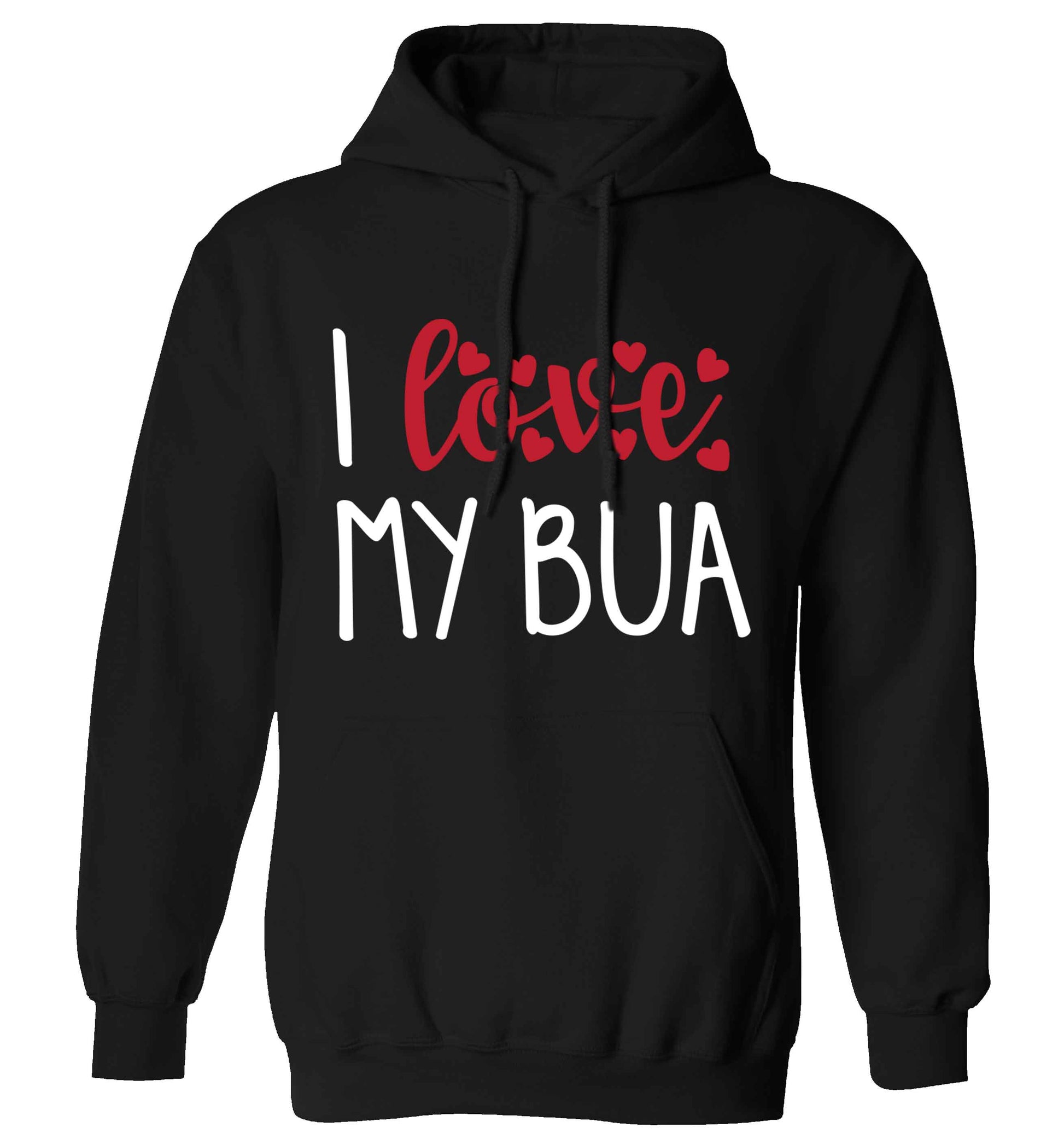 I love my bua adults unisex black hoodie 2XL