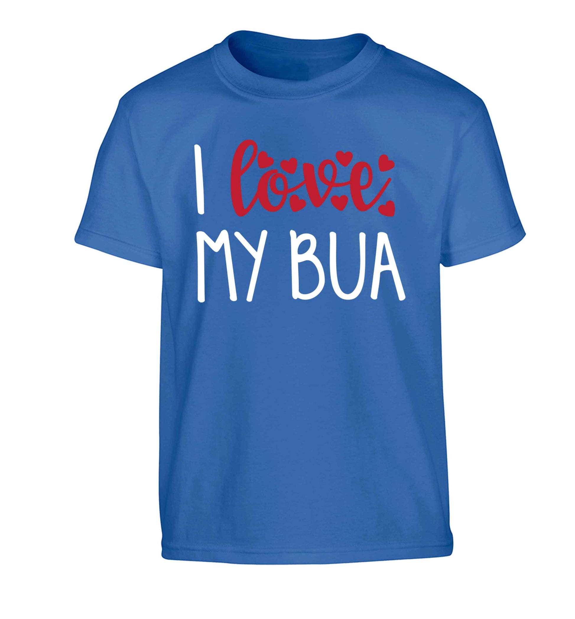 I love my bua Children's blue Tshirt 12-13 Years