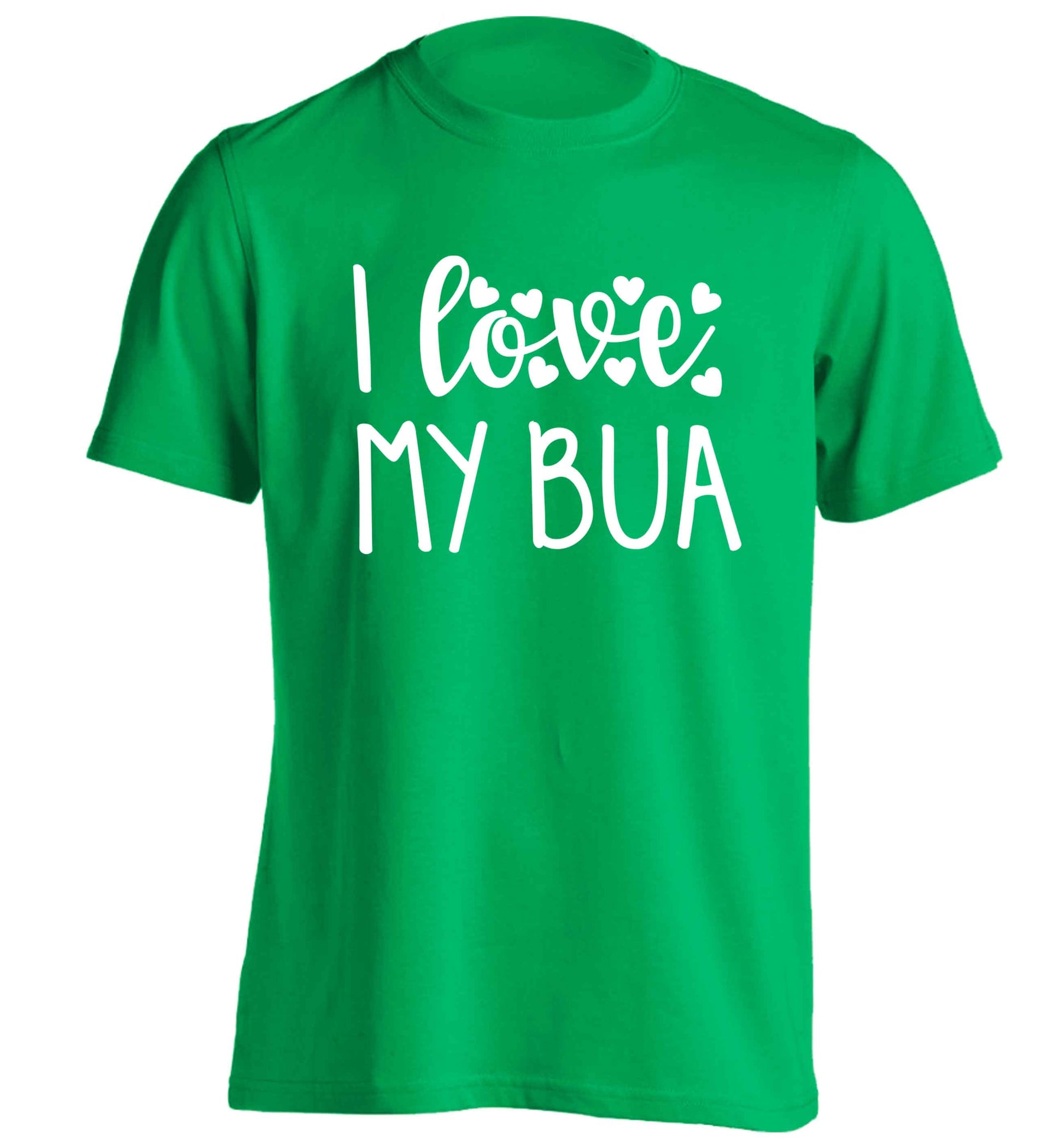 I love my bua adults unisex green Tshirt 2XL