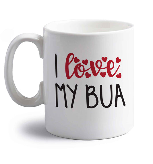 I love my bua right handed white ceramic mug 