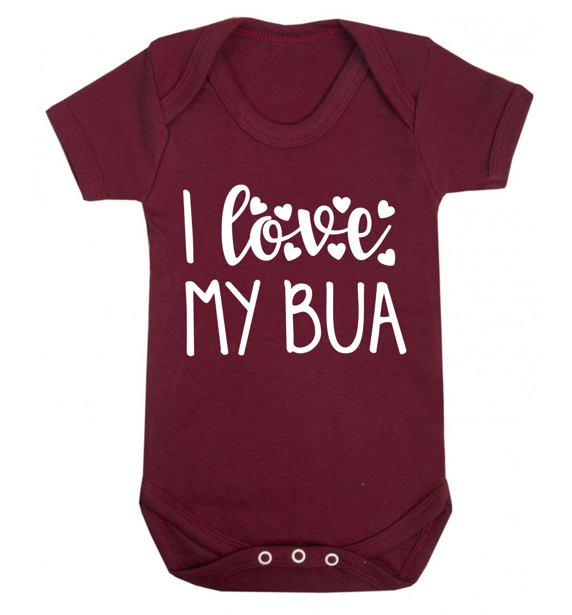 I love my bua Baby Vest maroon 18-24 months