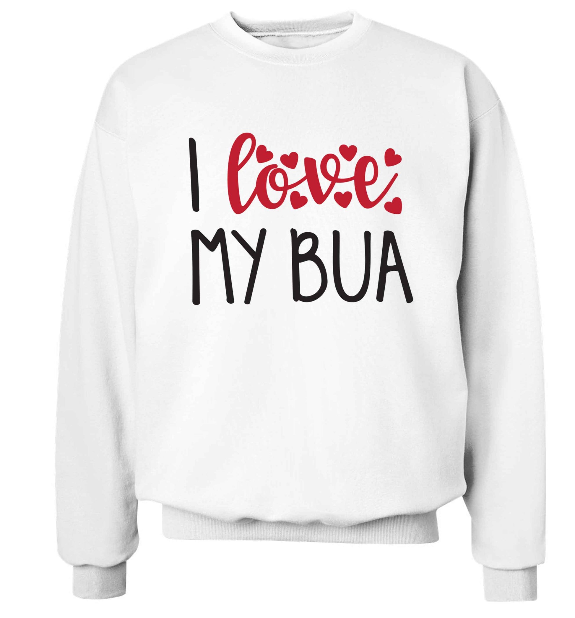 I love my bua Adult's unisex white Sweater 2XL
