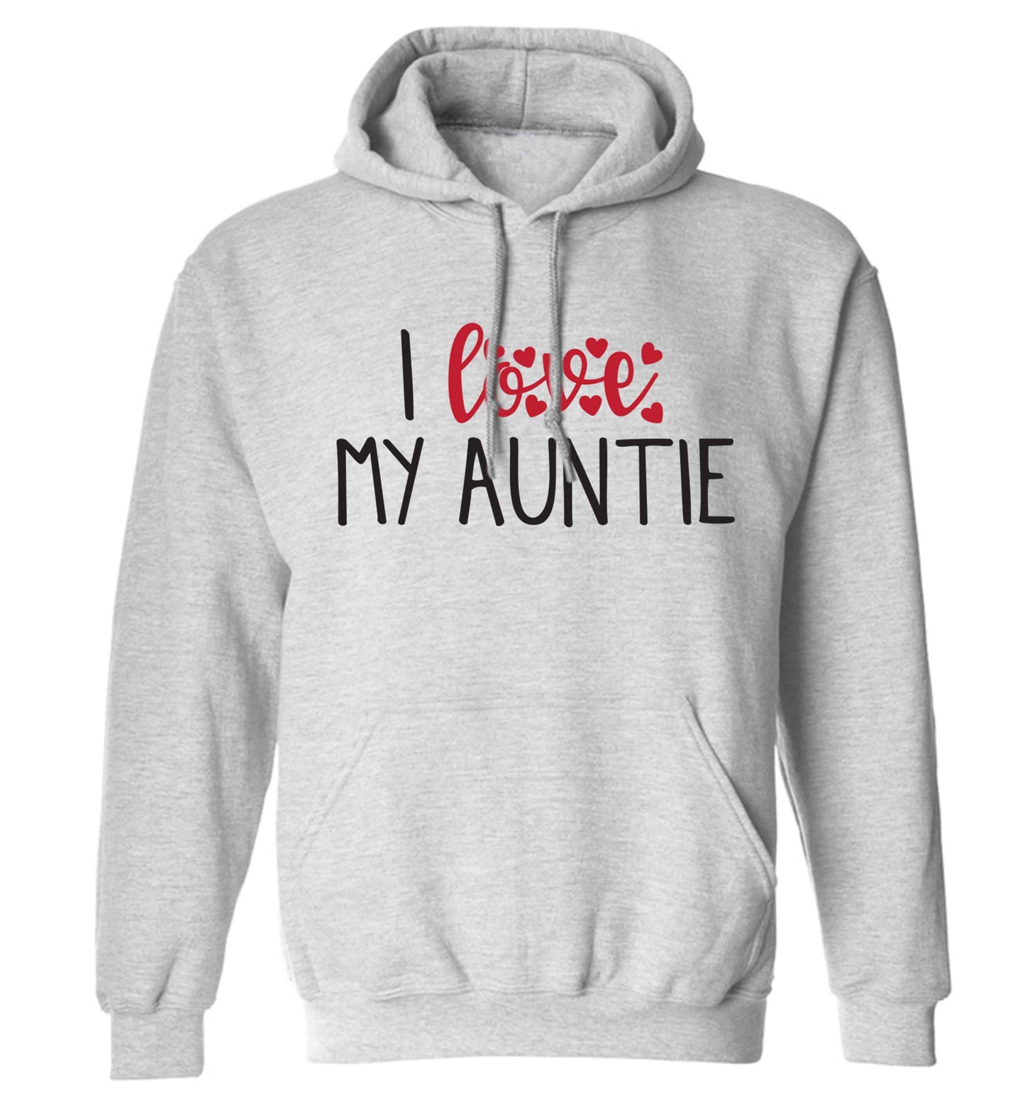 I love my auntie adults unisex grey hoodie 2XL