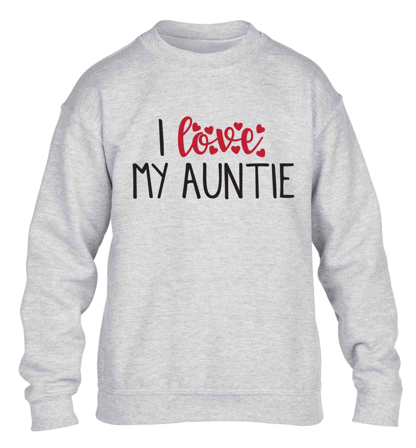 I love my auntie children's grey sweater 12-13 Years