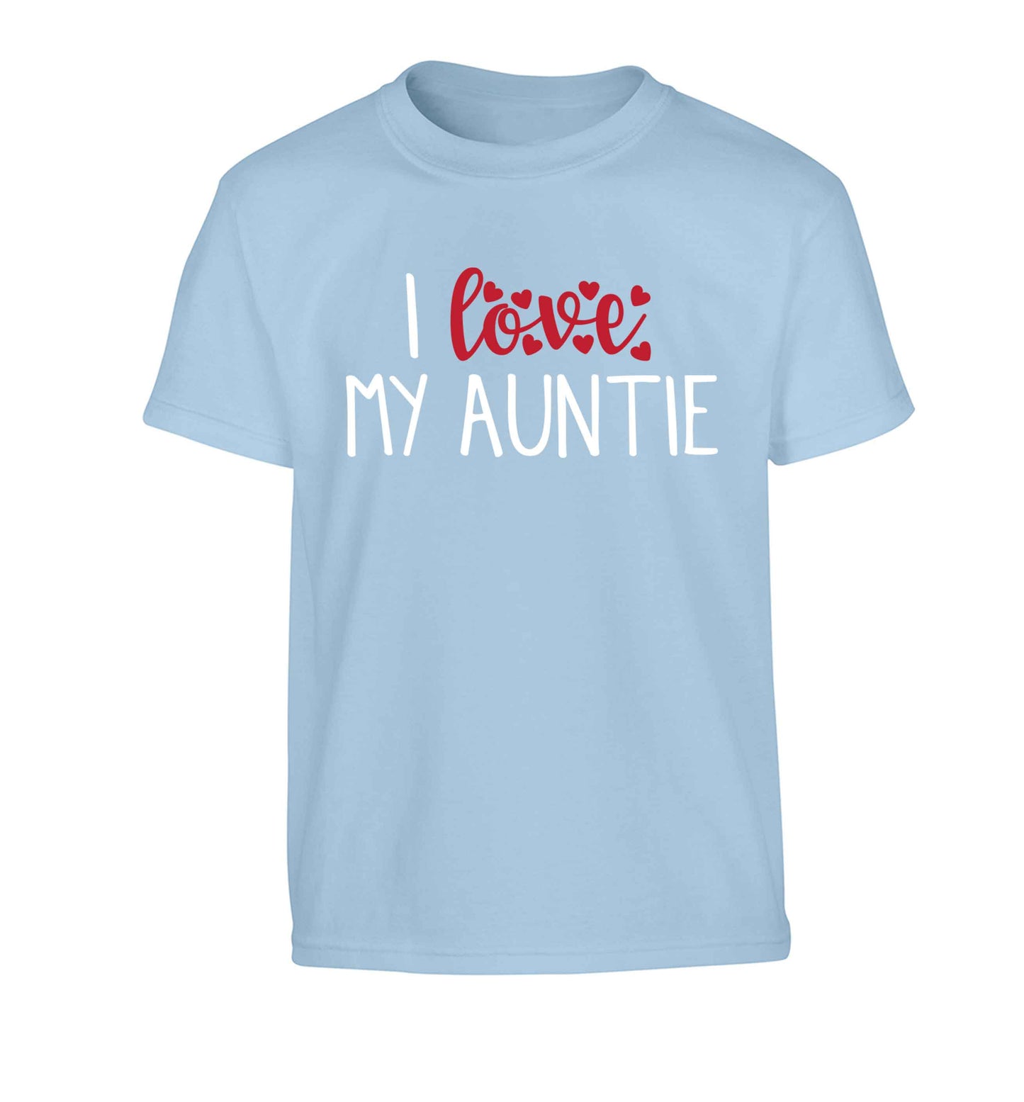 I love my auntie Children's light blue Tshirt 12-13 Years