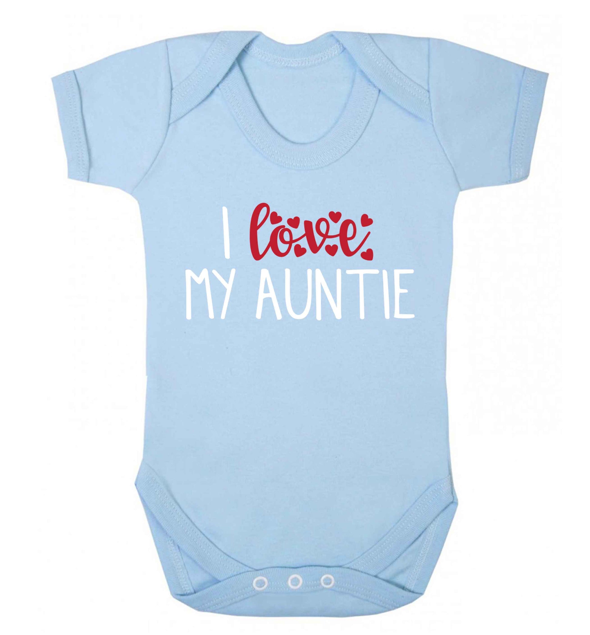I love my auntie Baby Vest pale blue 18-24 months