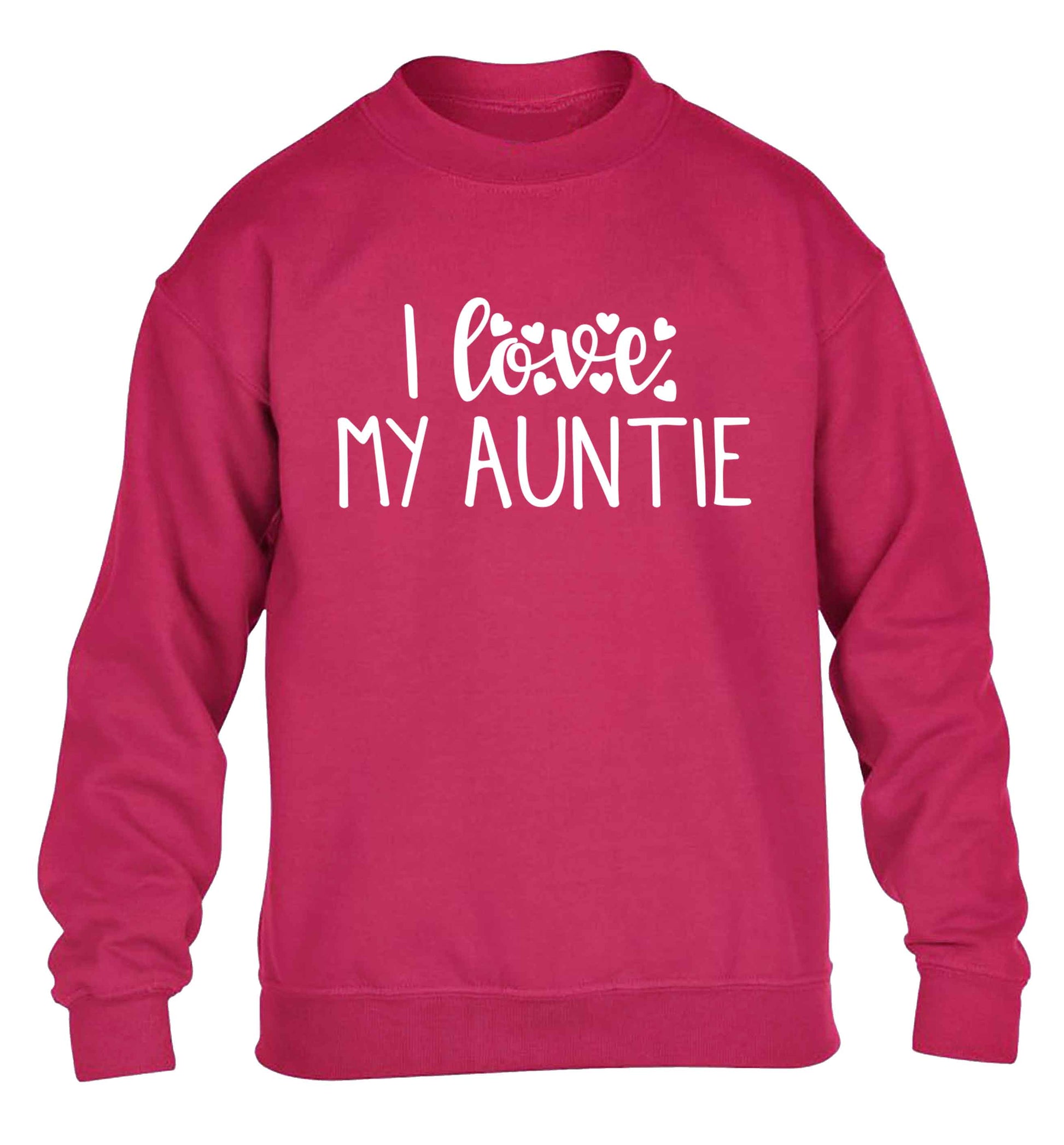 I love my auntie children's pink sweater 12-13 Years