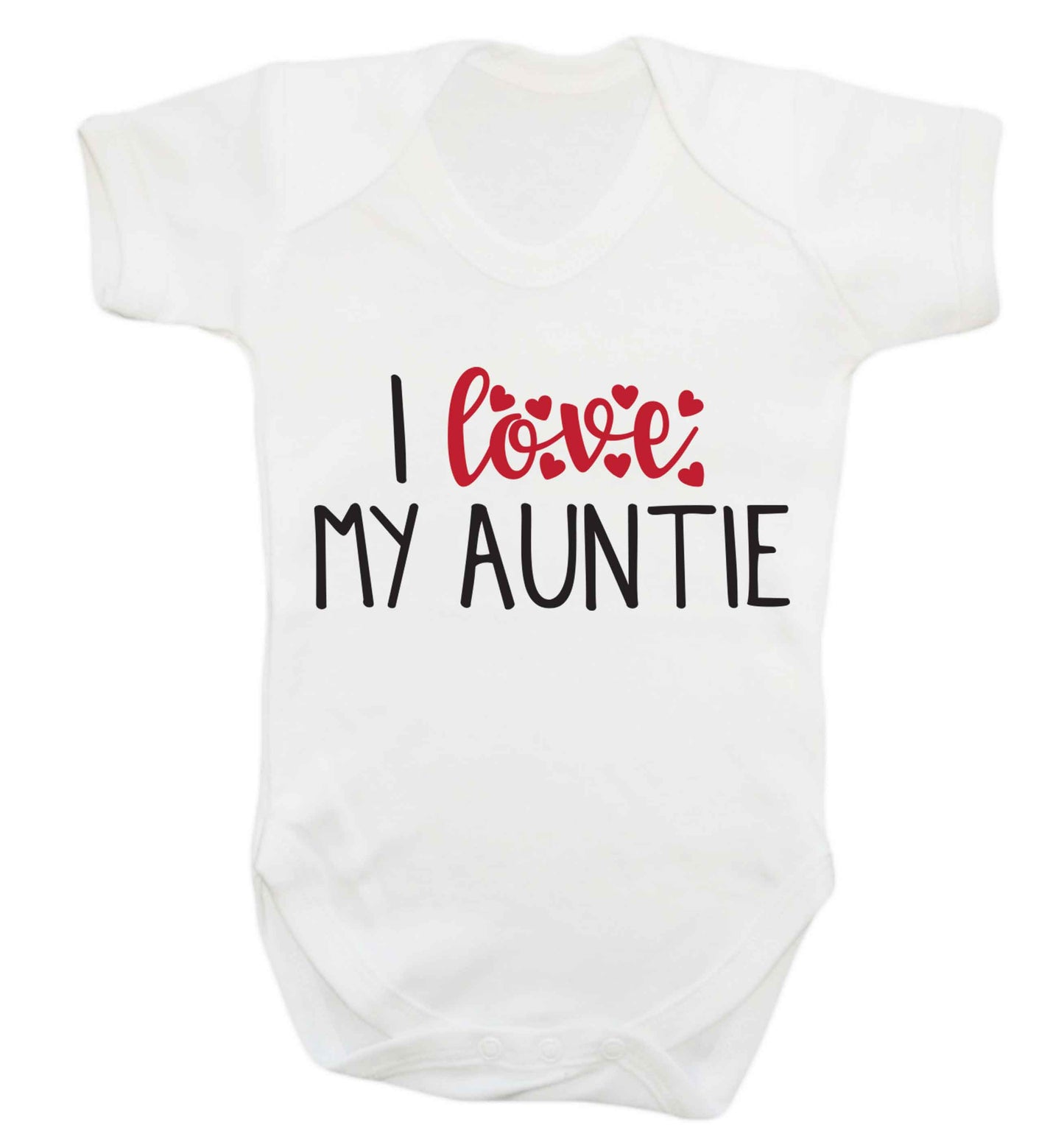 I love my auntie Baby Vest white 18-24 months