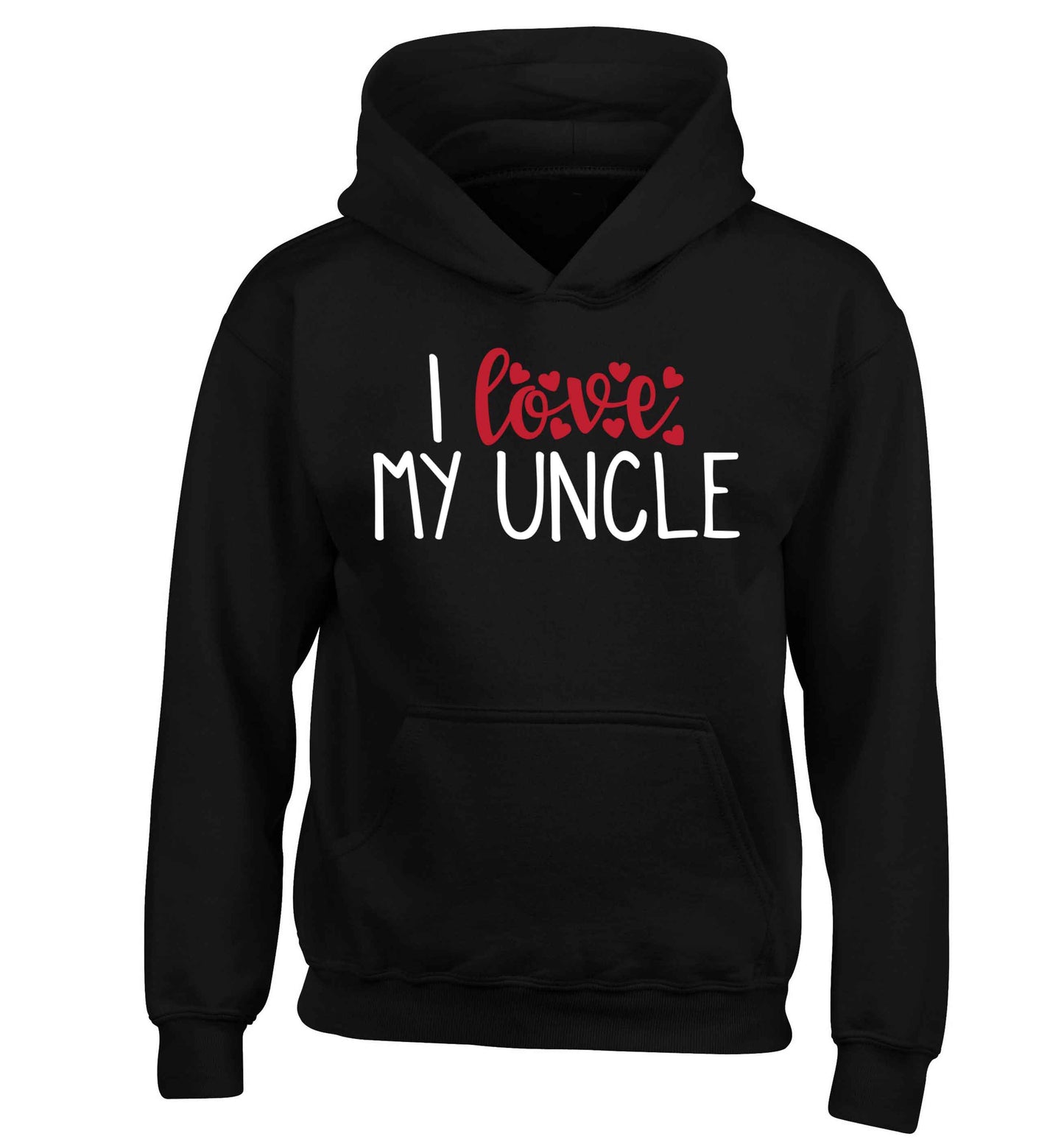 I love my uncle children's black hoodie 12-13 Years