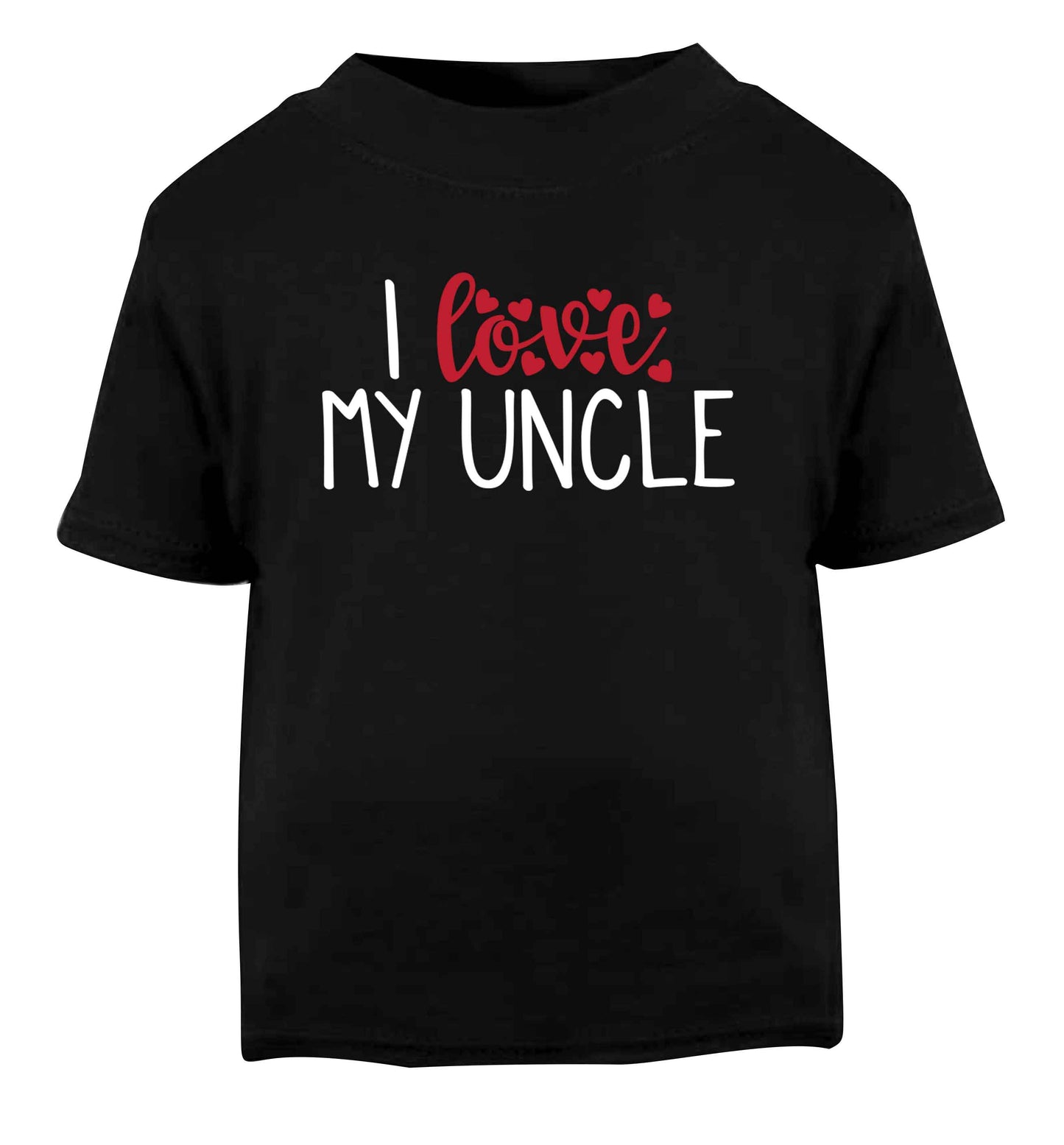I love my uncle Black Baby Toddler Tshirt 2 years