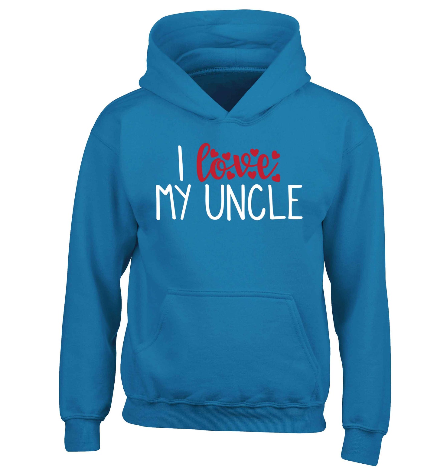 I love my uncle children's blue hoodie 12-13 Years