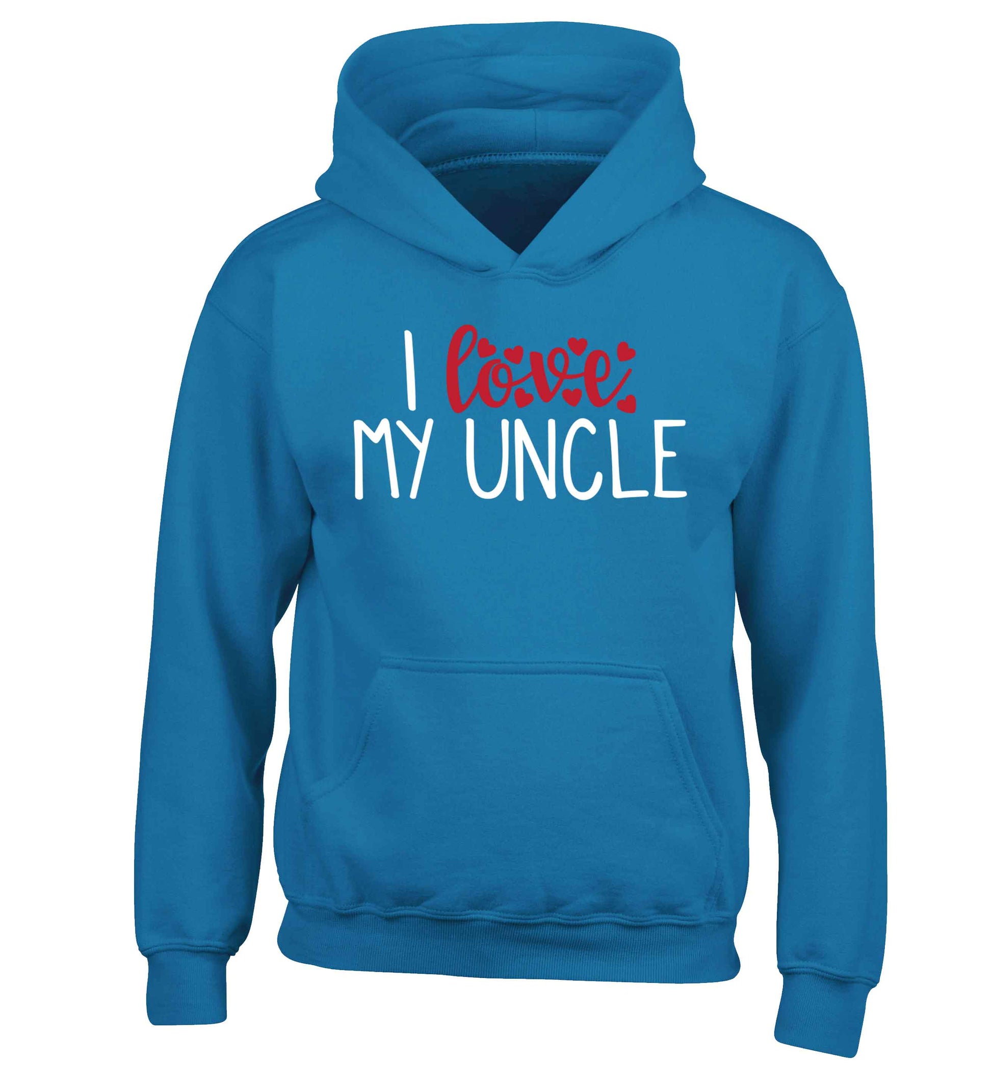 I love my uncle children's blue hoodie 12-13 Years