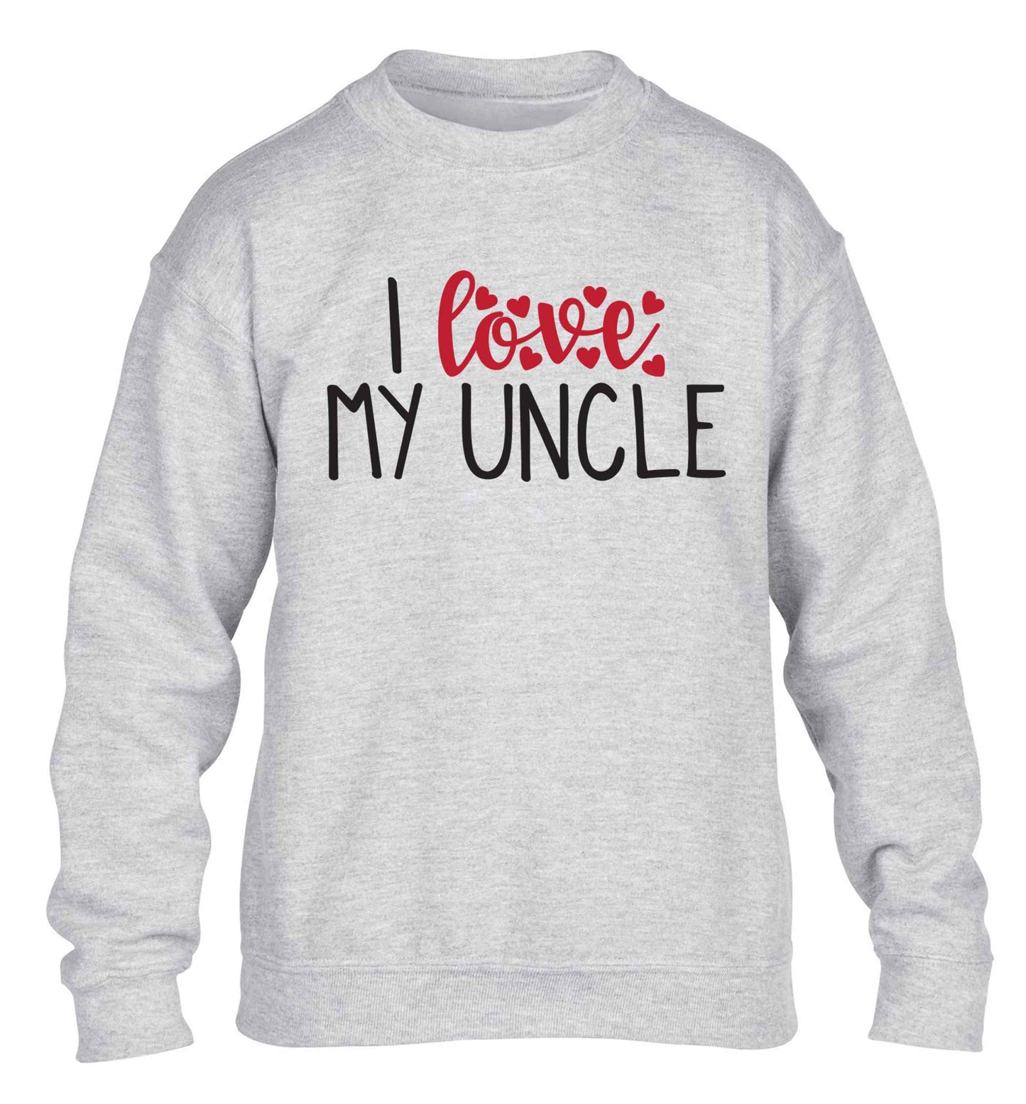 I love my uncle children's grey sweater 12-13 Years