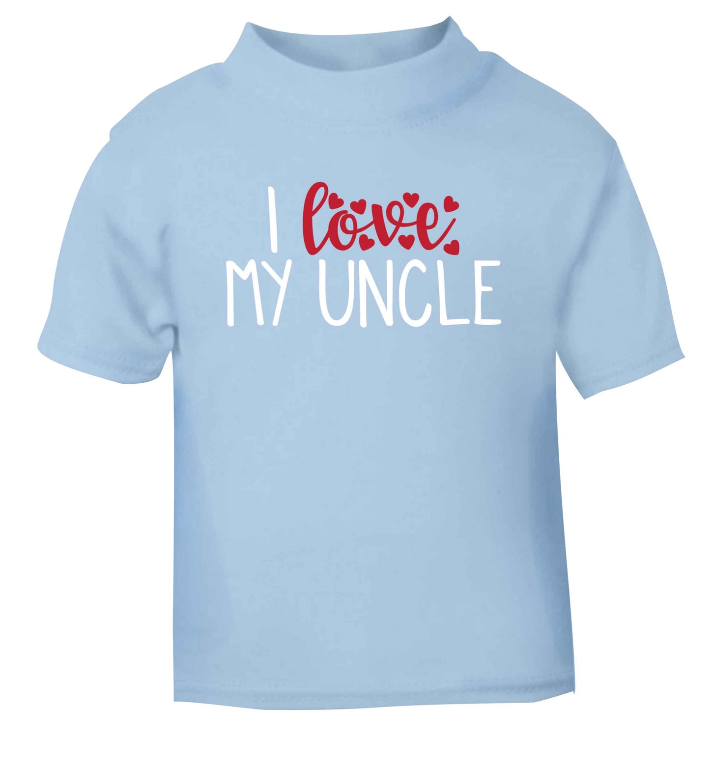 I love my uncle light blue Baby Toddler Tshirt 2 Years