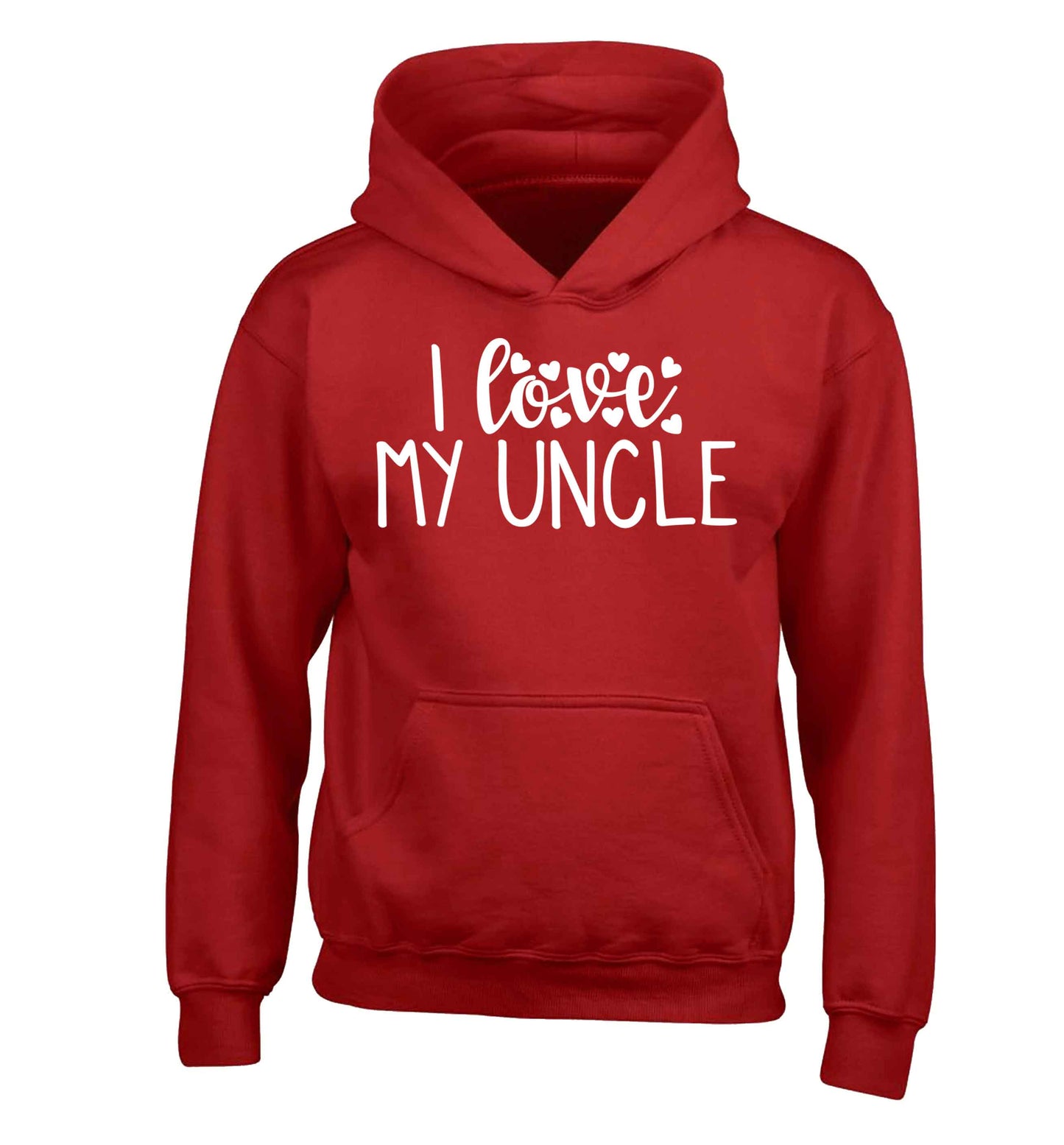 I love my uncle children's red hoodie 12-13 Years