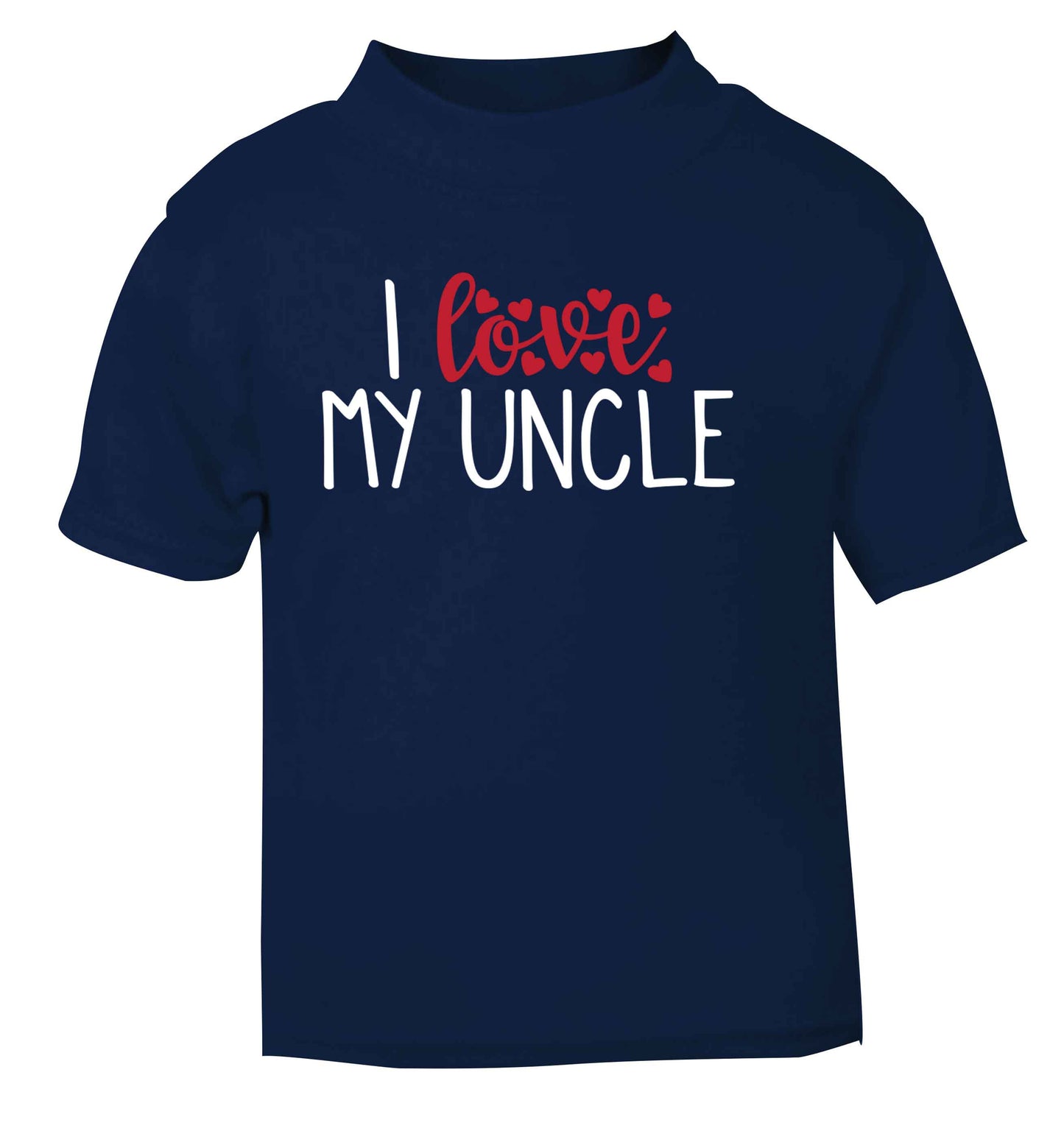 I love my uncle navy Baby Toddler Tshirt 2 Years
