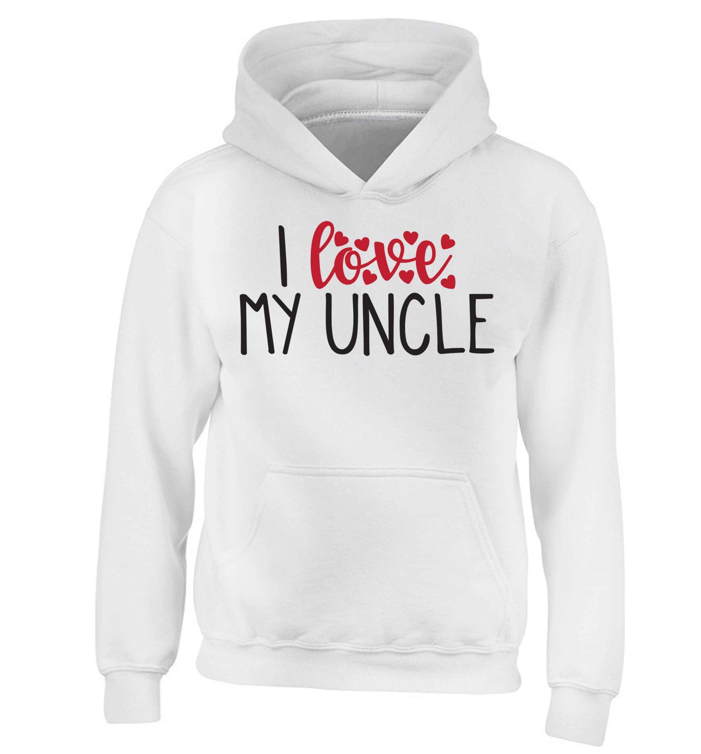 I love my uncle children's white hoodie 12-13 Years
