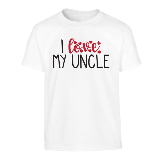 I love my uncle Children's white Tshirt 12-13 Years