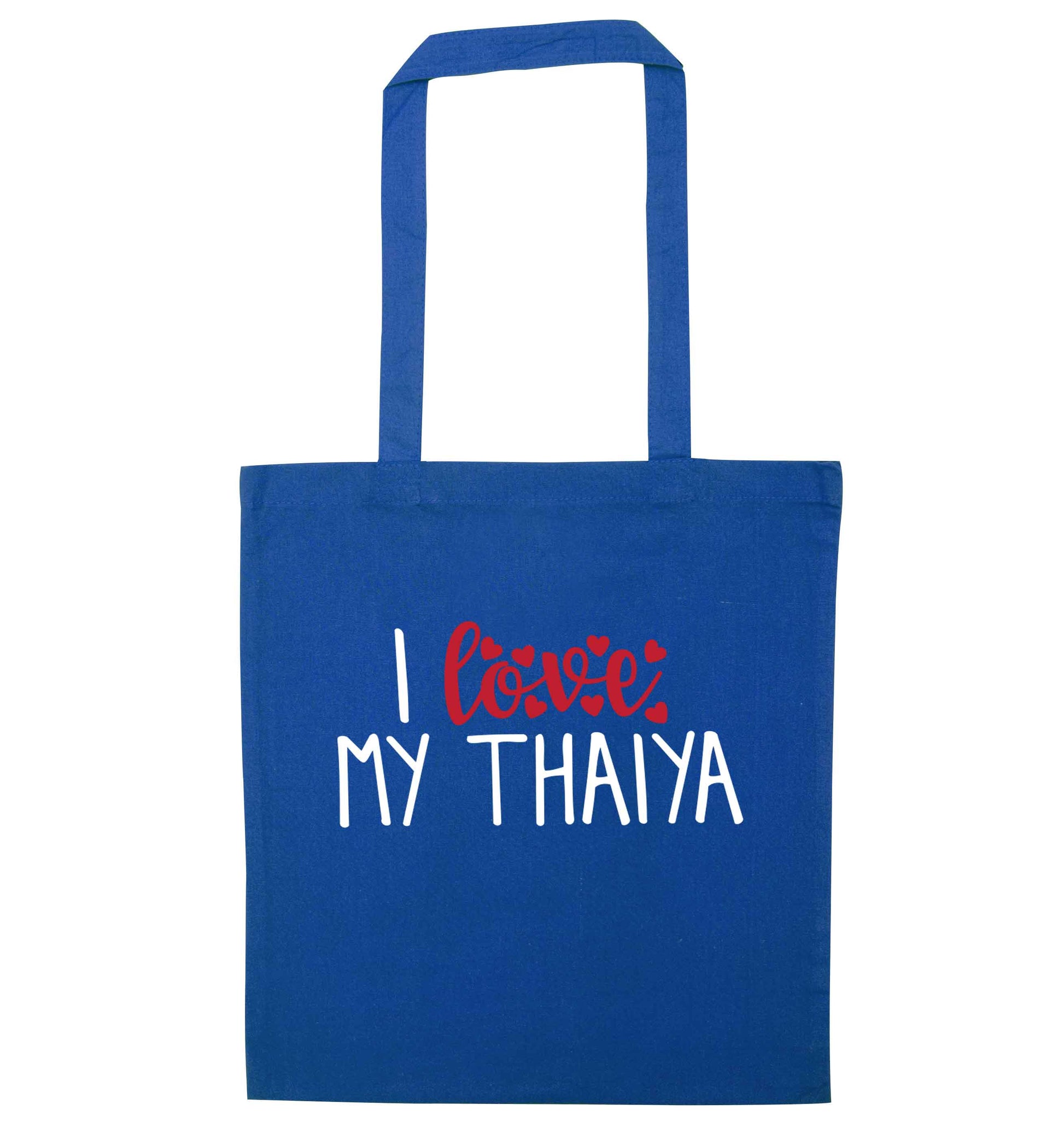 I love my thaiya blue tote bag