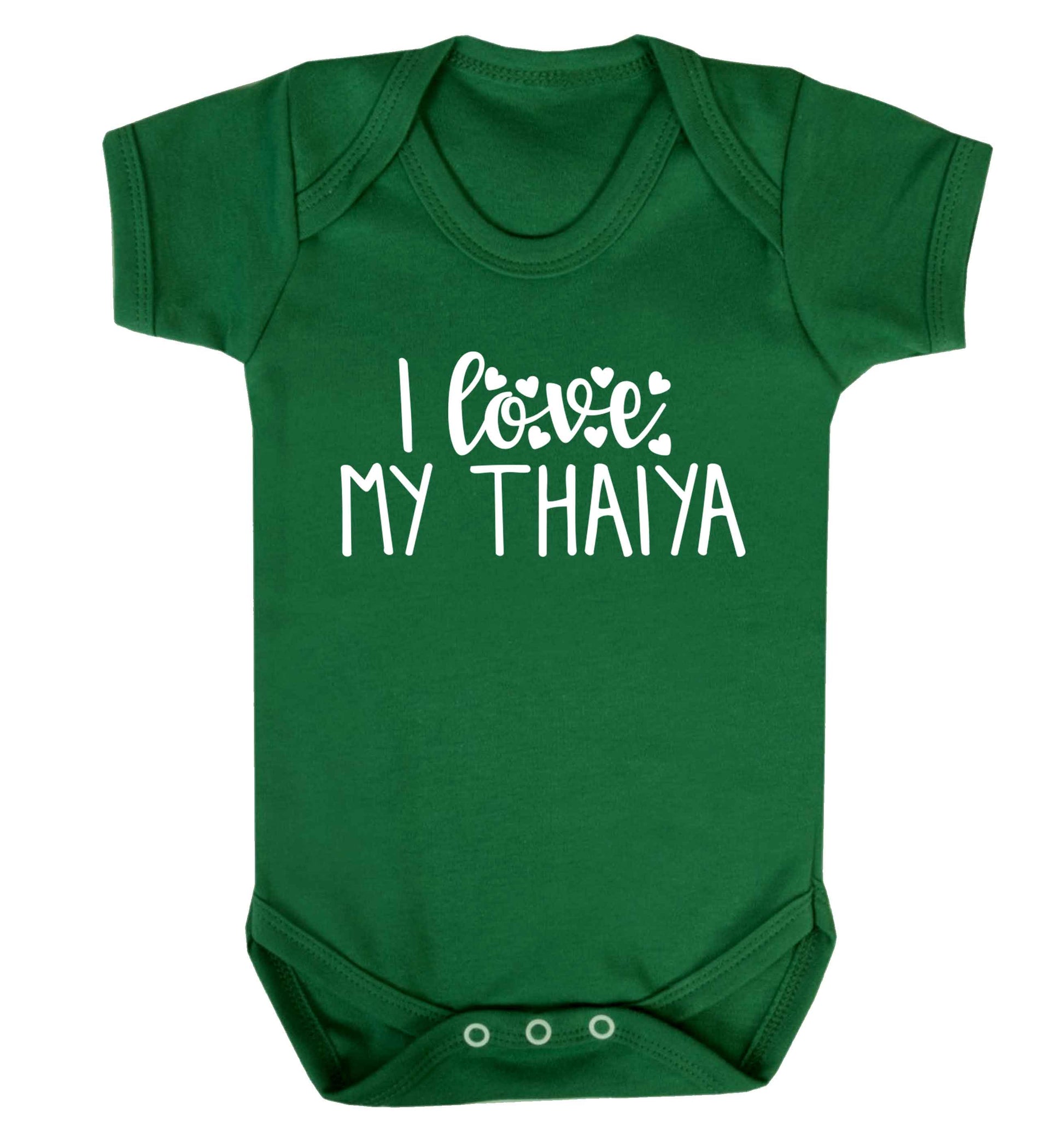 I love my thaiya Baby Vest green 18-24 months