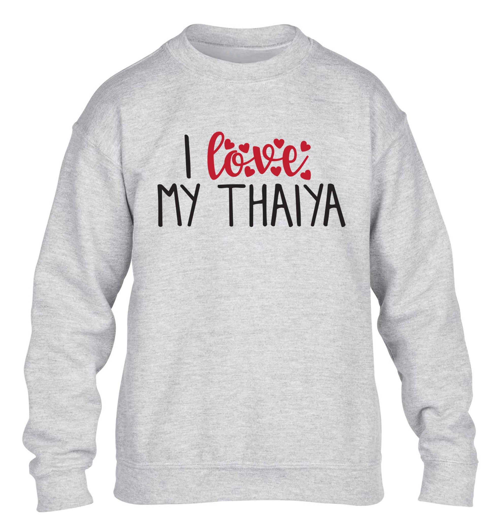 I love my thaiya children's grey sweater 12-13 Years
