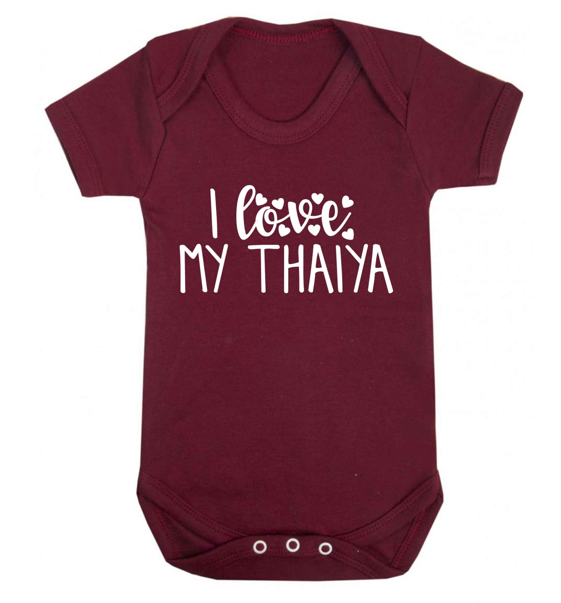 I love my thaiya Baby Vest maroon 18-24 months