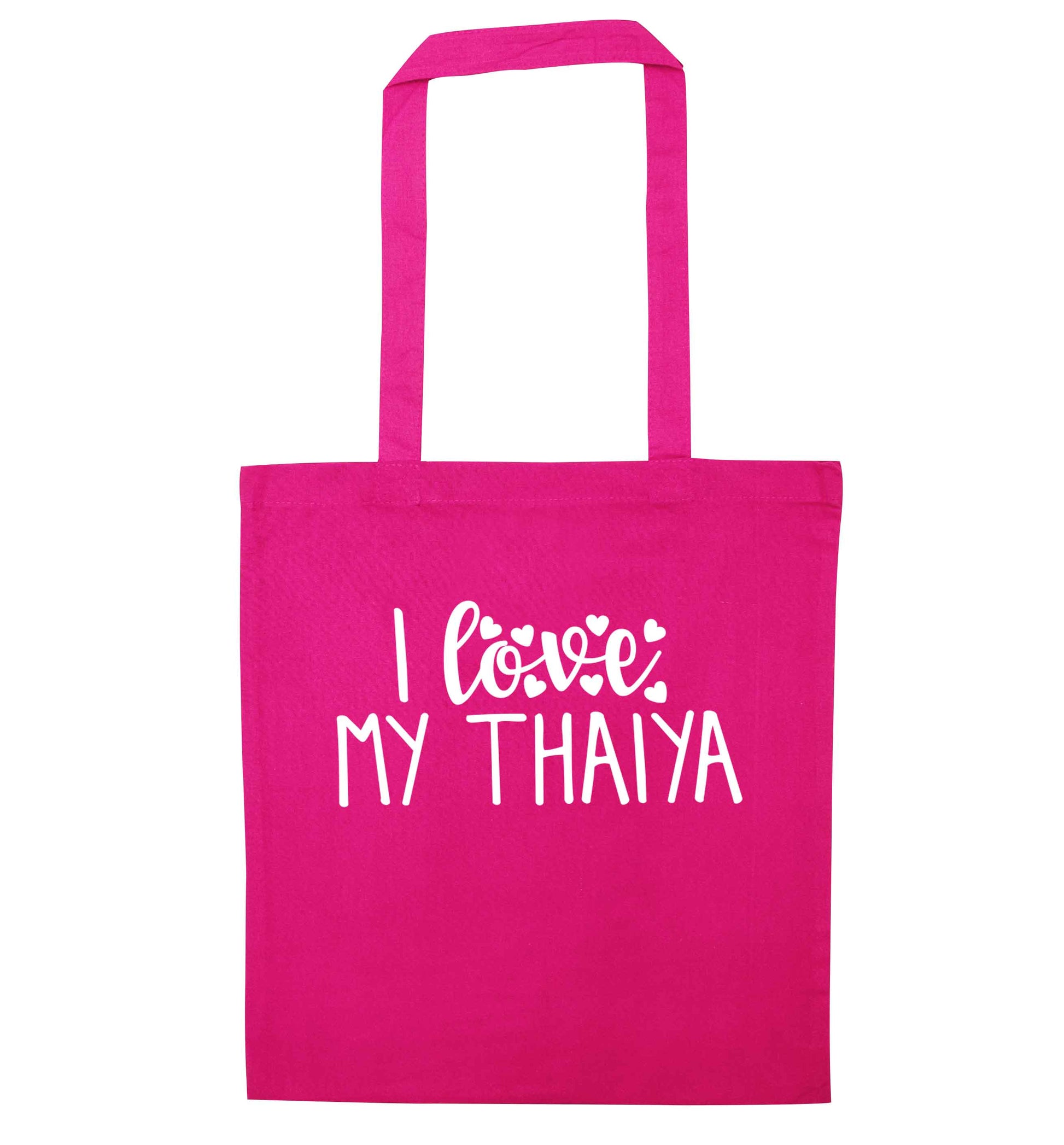 I love my thaiya pink tote bag