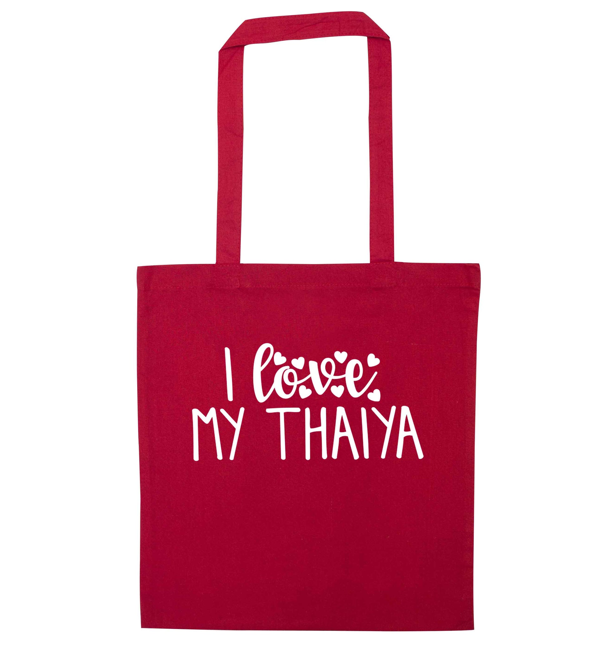 I love my thaiya red tote bag