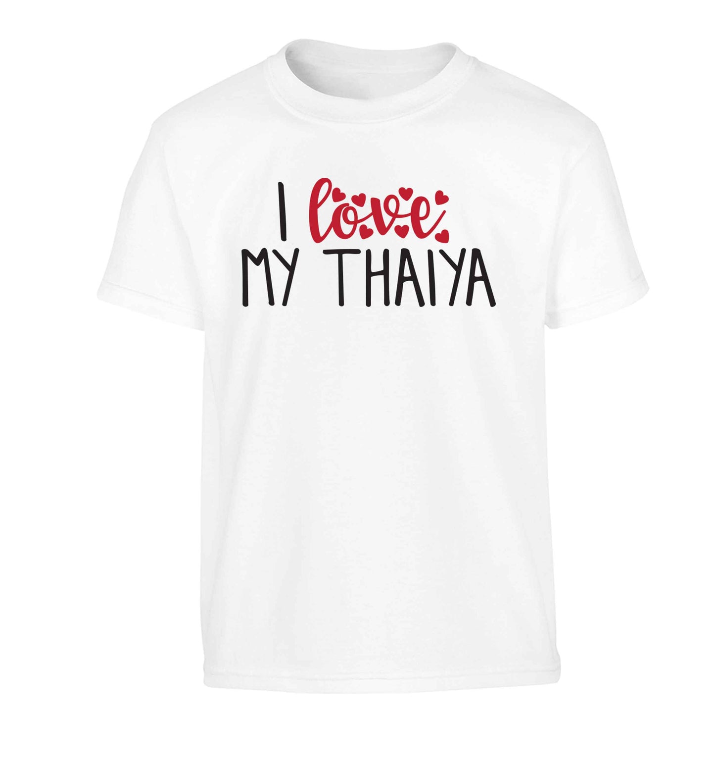 I love my thaiya Children's white Tshirt 12-13 Years