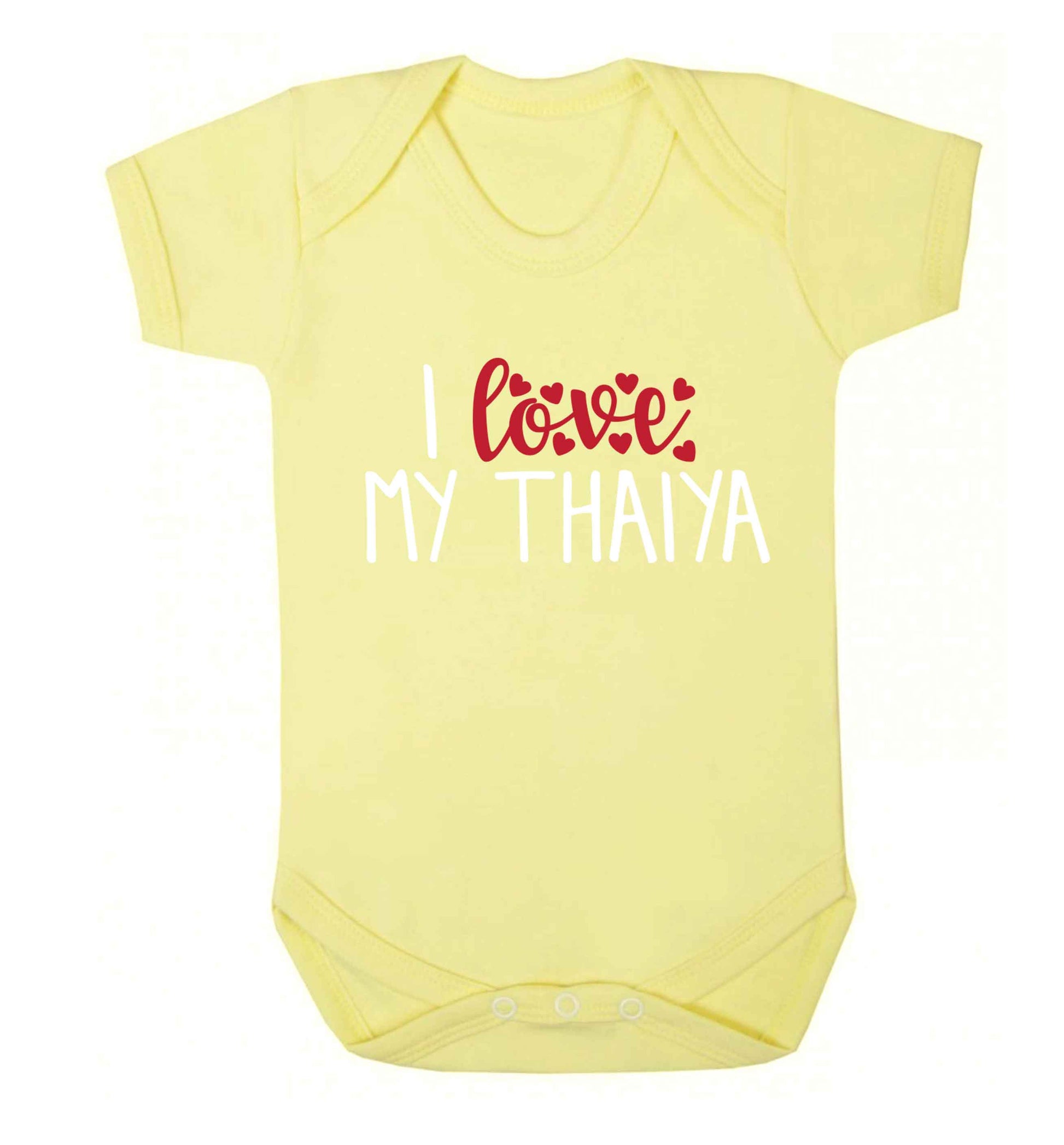 I love my thaiya Baby Vest pale yellow 18-24 months