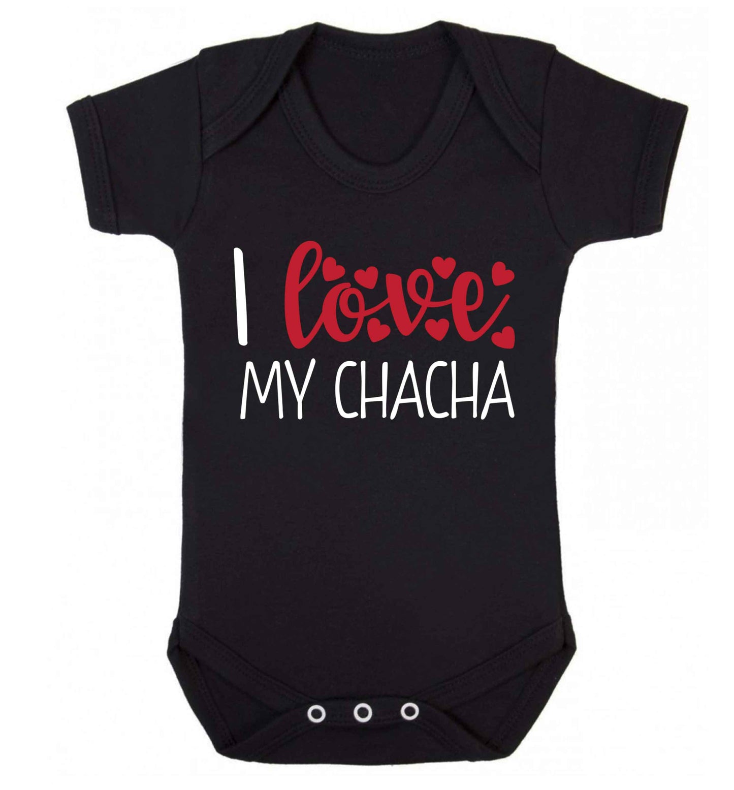 I love my chacha Baby Vest black 18-24 months