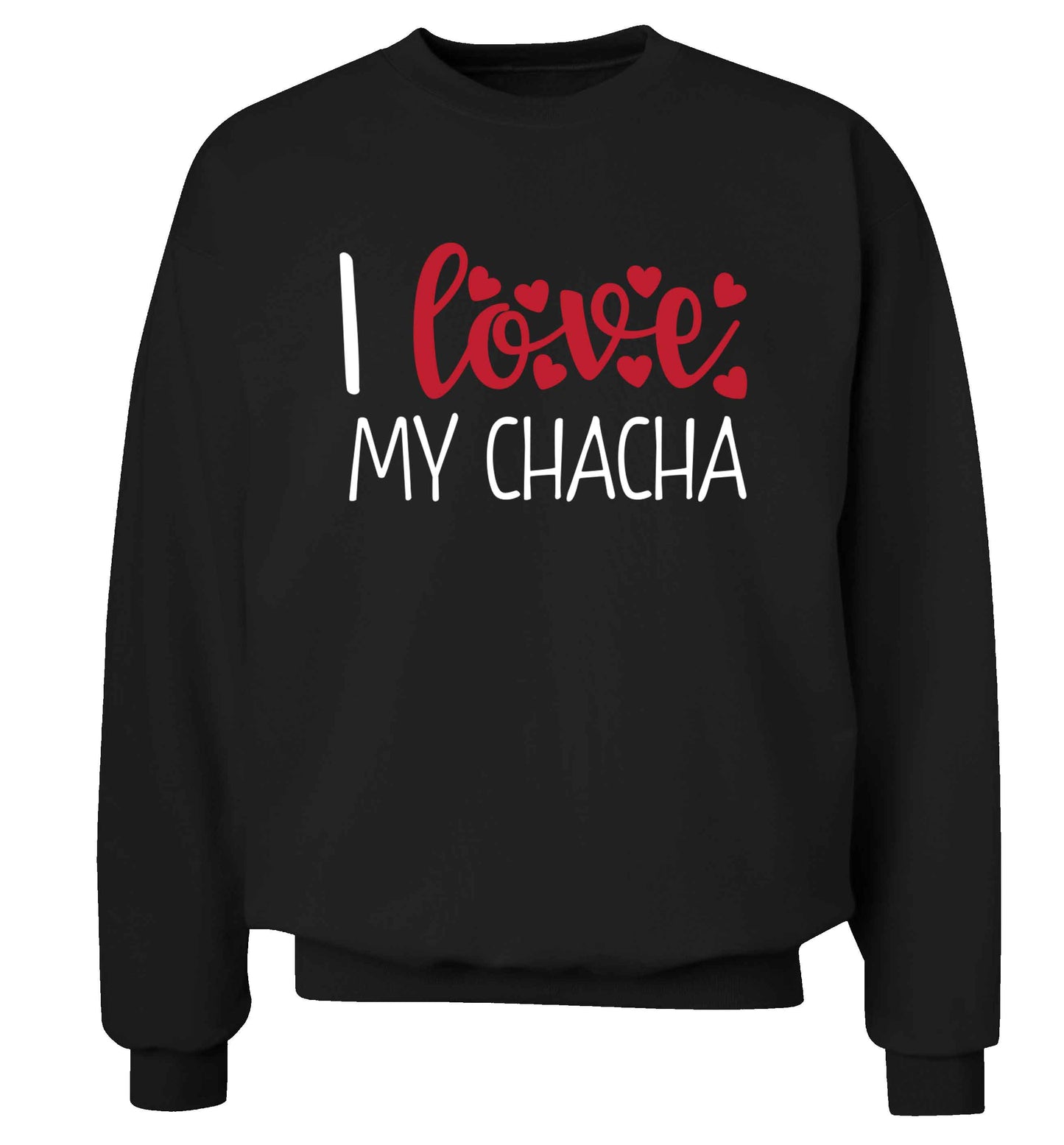 I love my chacha Adult's unisex black Sweater 2XL
