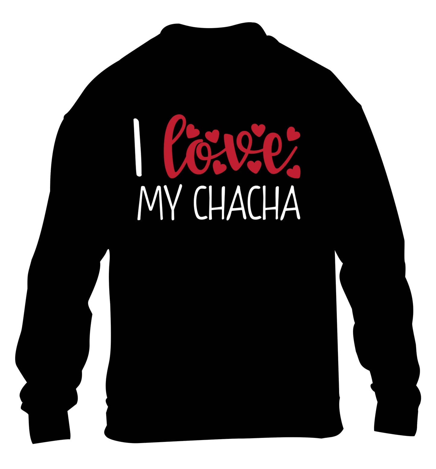 I love my chacha children's black sweater 12-13 Years