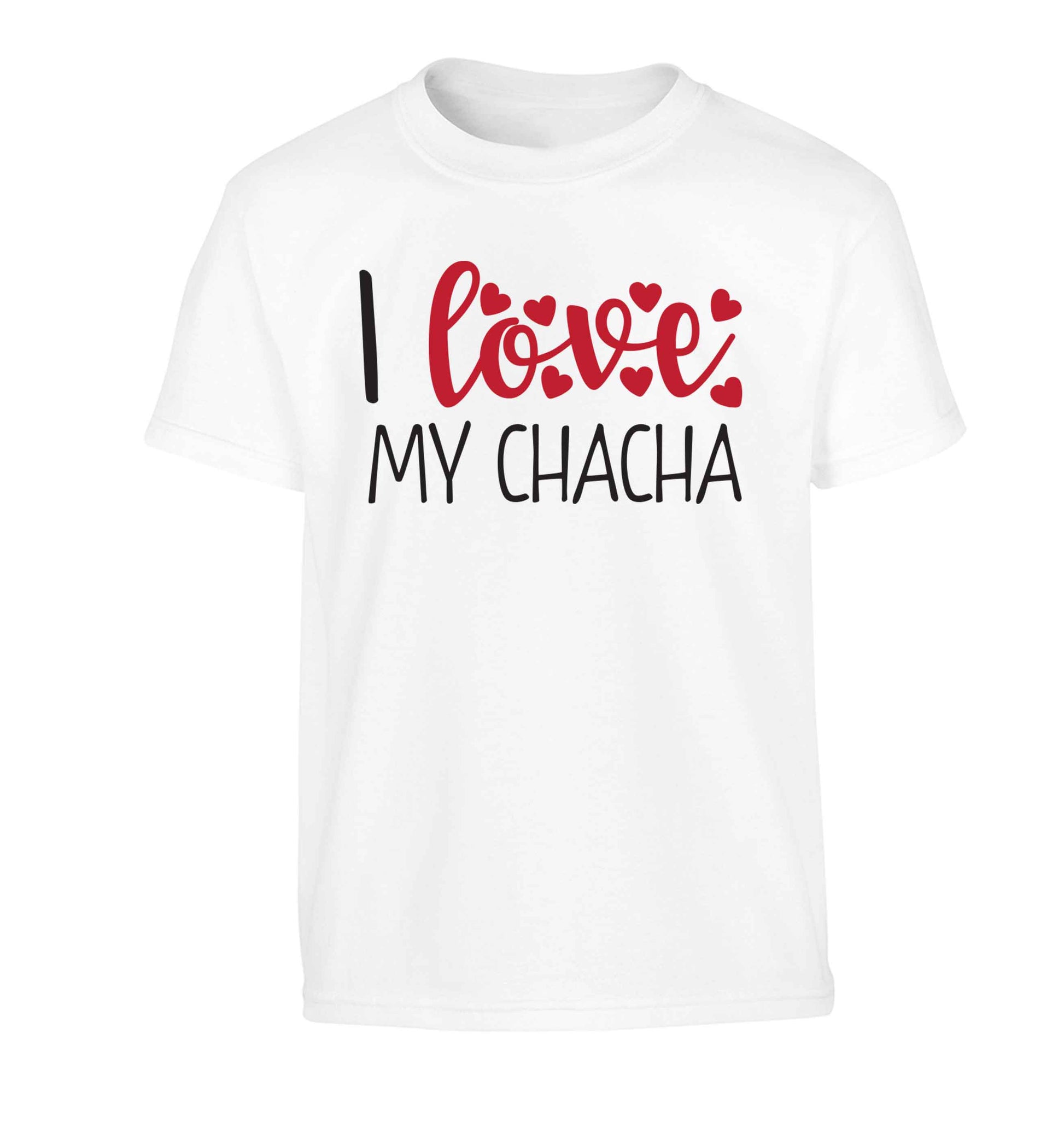 I love my chacha Children's white Tshirt 12-13 Years