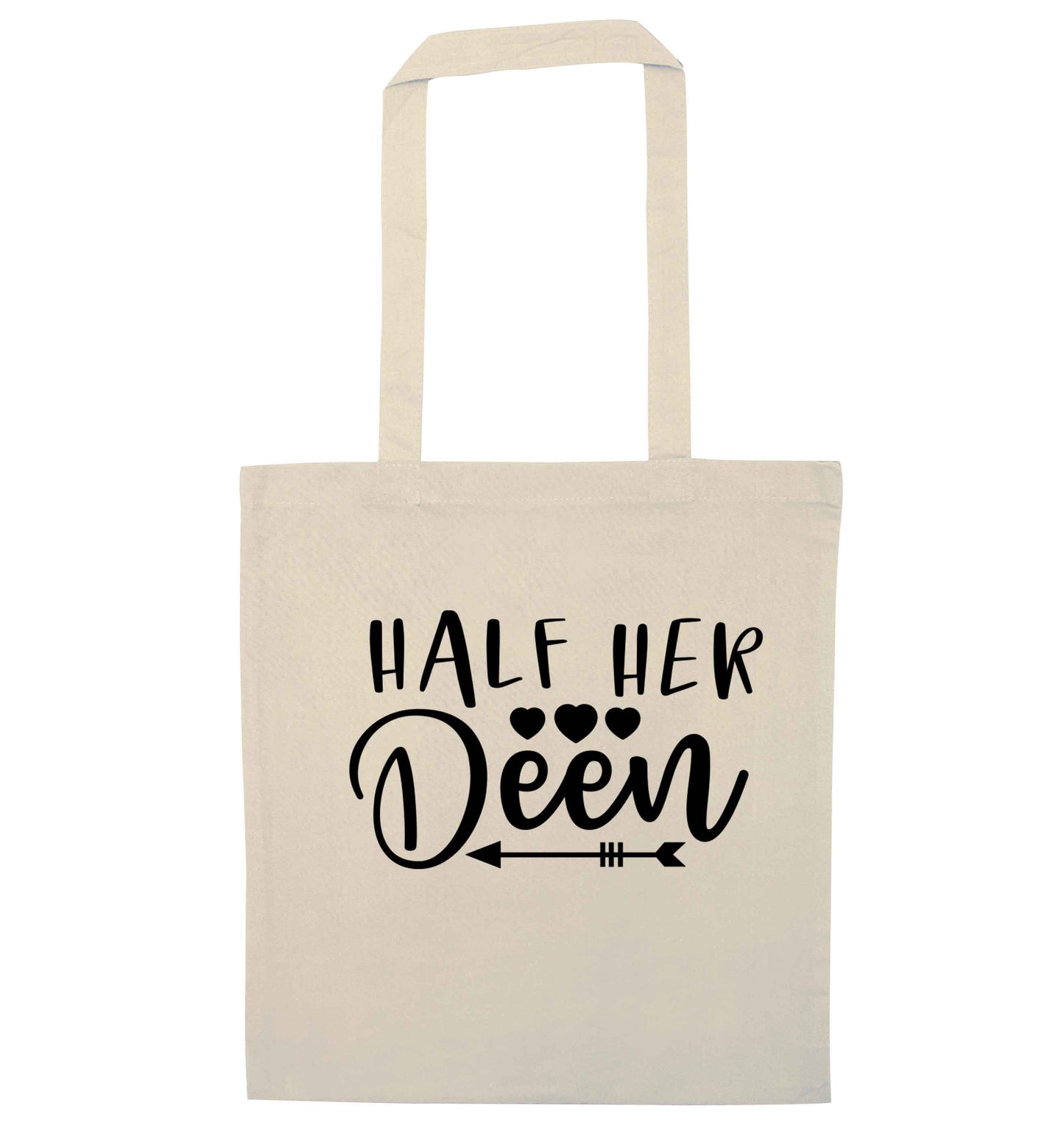 Half her deen natural tote bag