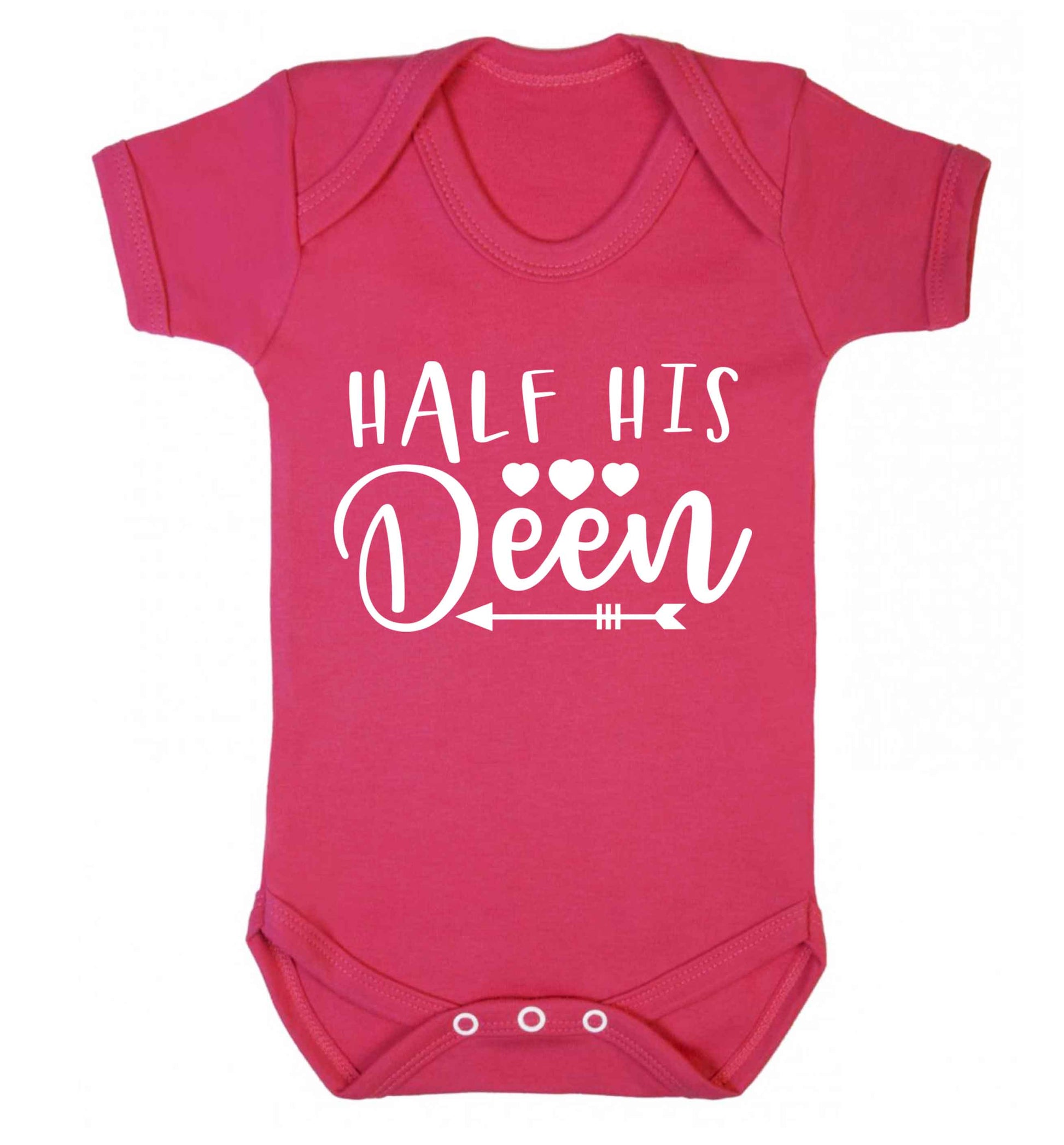 Half his deen Baby Vest dark pink 18-24 months
