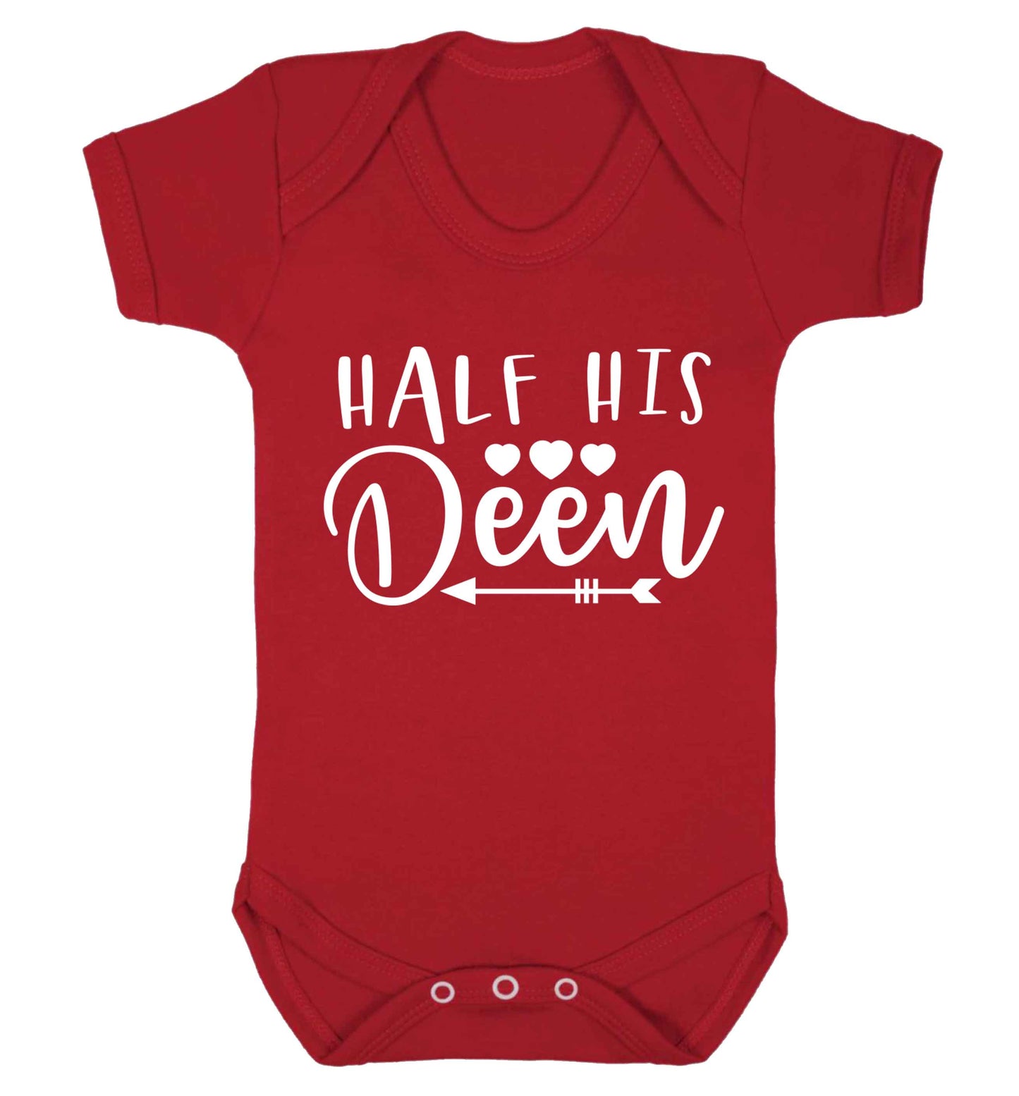 Half his deen Baby Vest red 18-24 months
