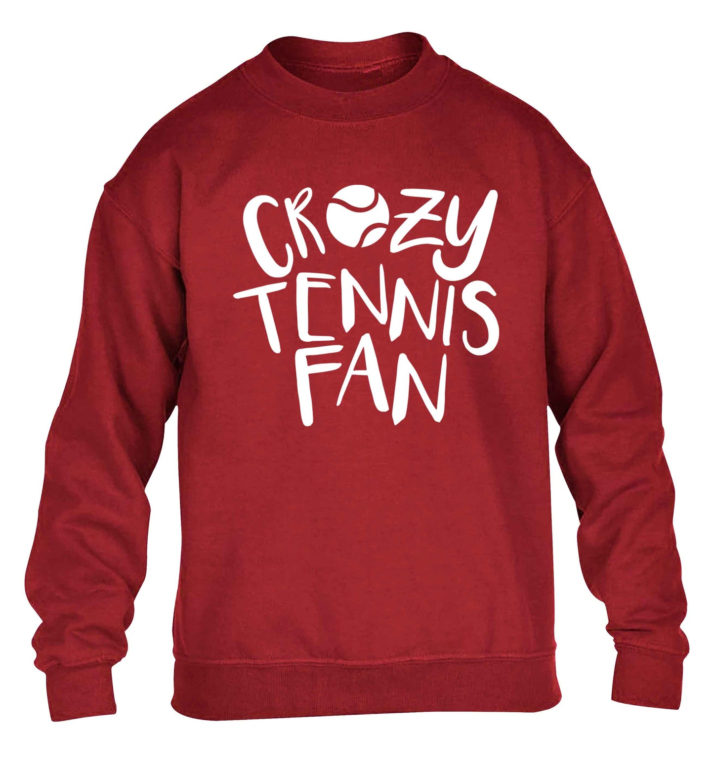 Crazy tennis fan children's grey sweater 12-13 Years