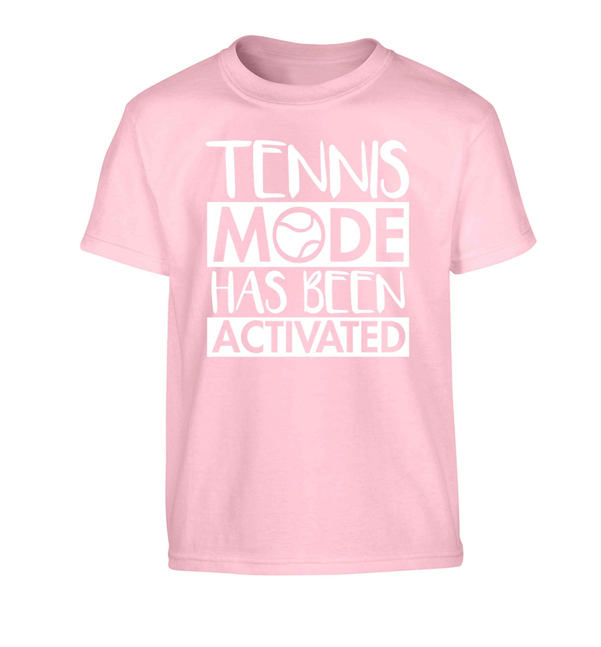 Tennis mode has been activated Children's light pink Tshirt 12-13 Years