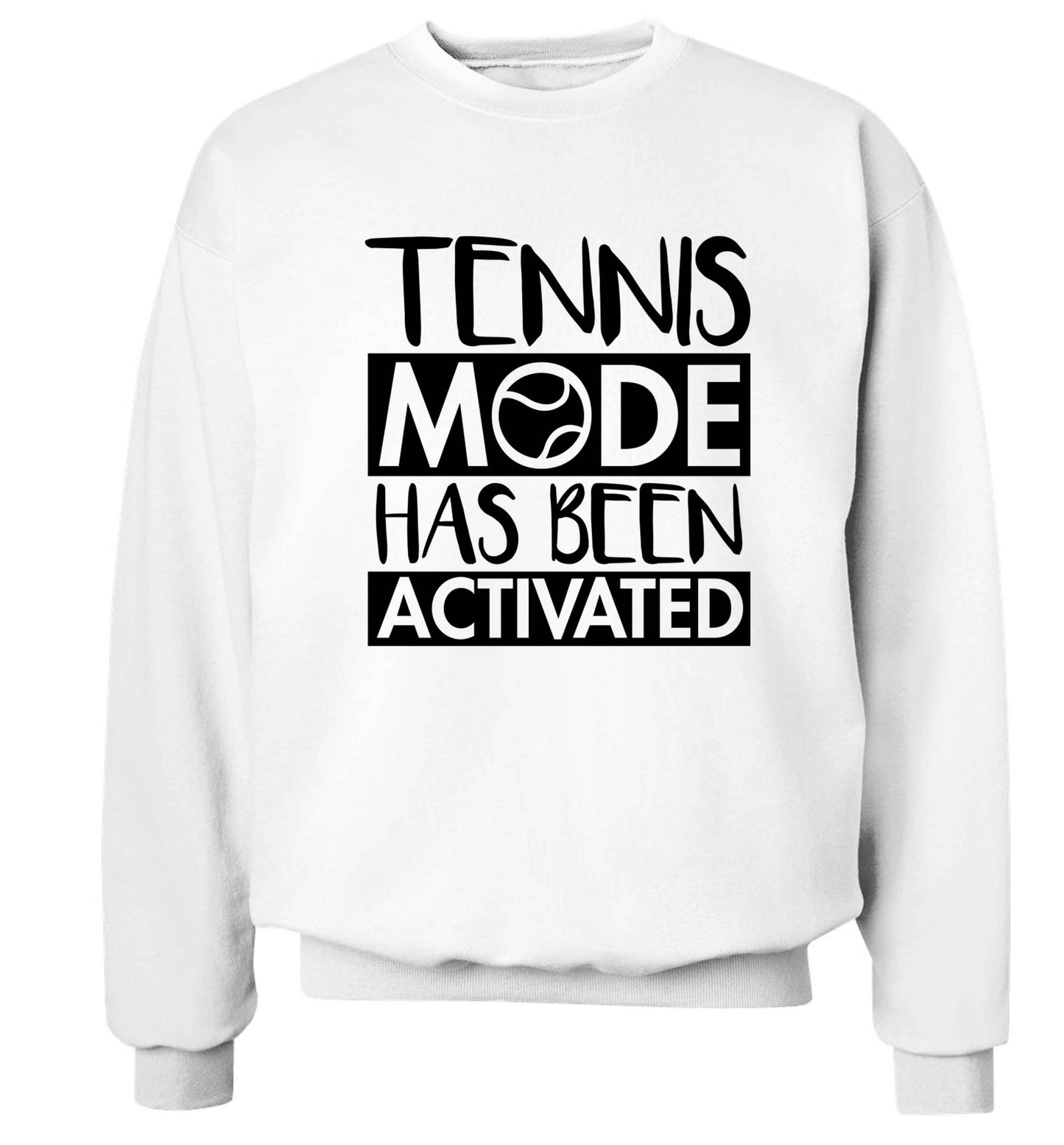 Tennis mode has been activated Adult's unisex white Sweater 2XL
