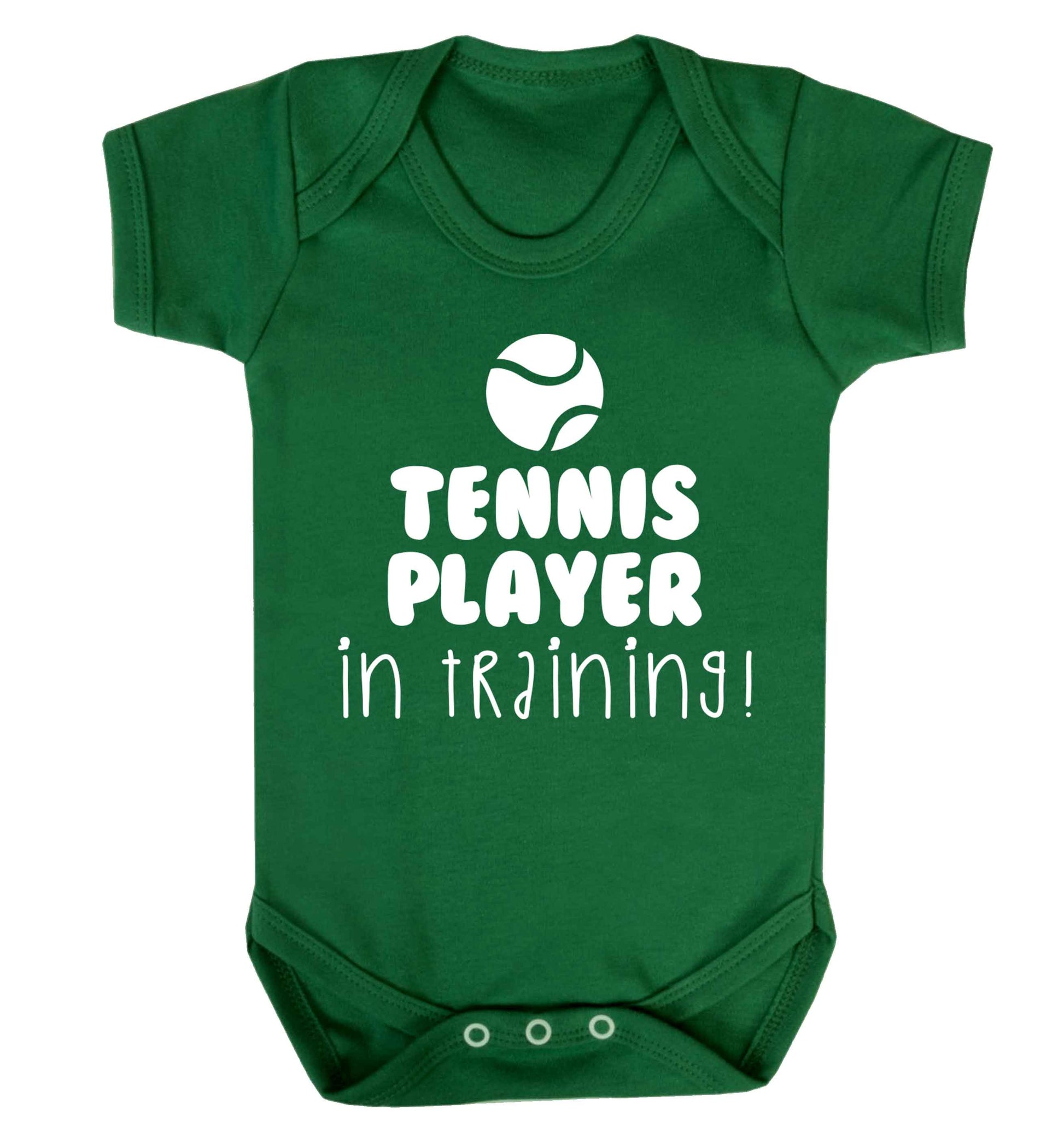 Tennis player in training Baby Vest green 18-24 months