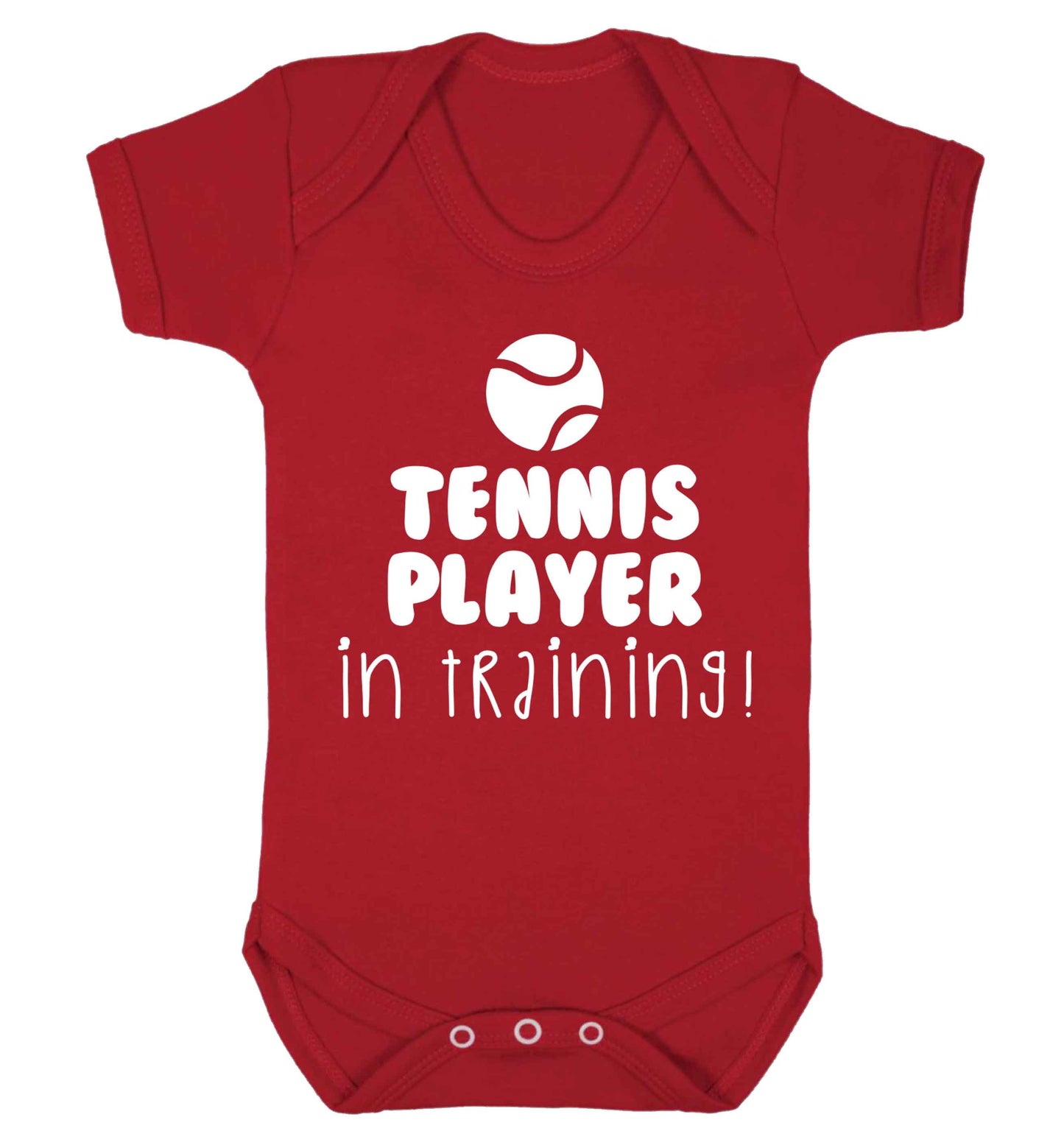 Tennis player in training Baby Vest red 18-24 months