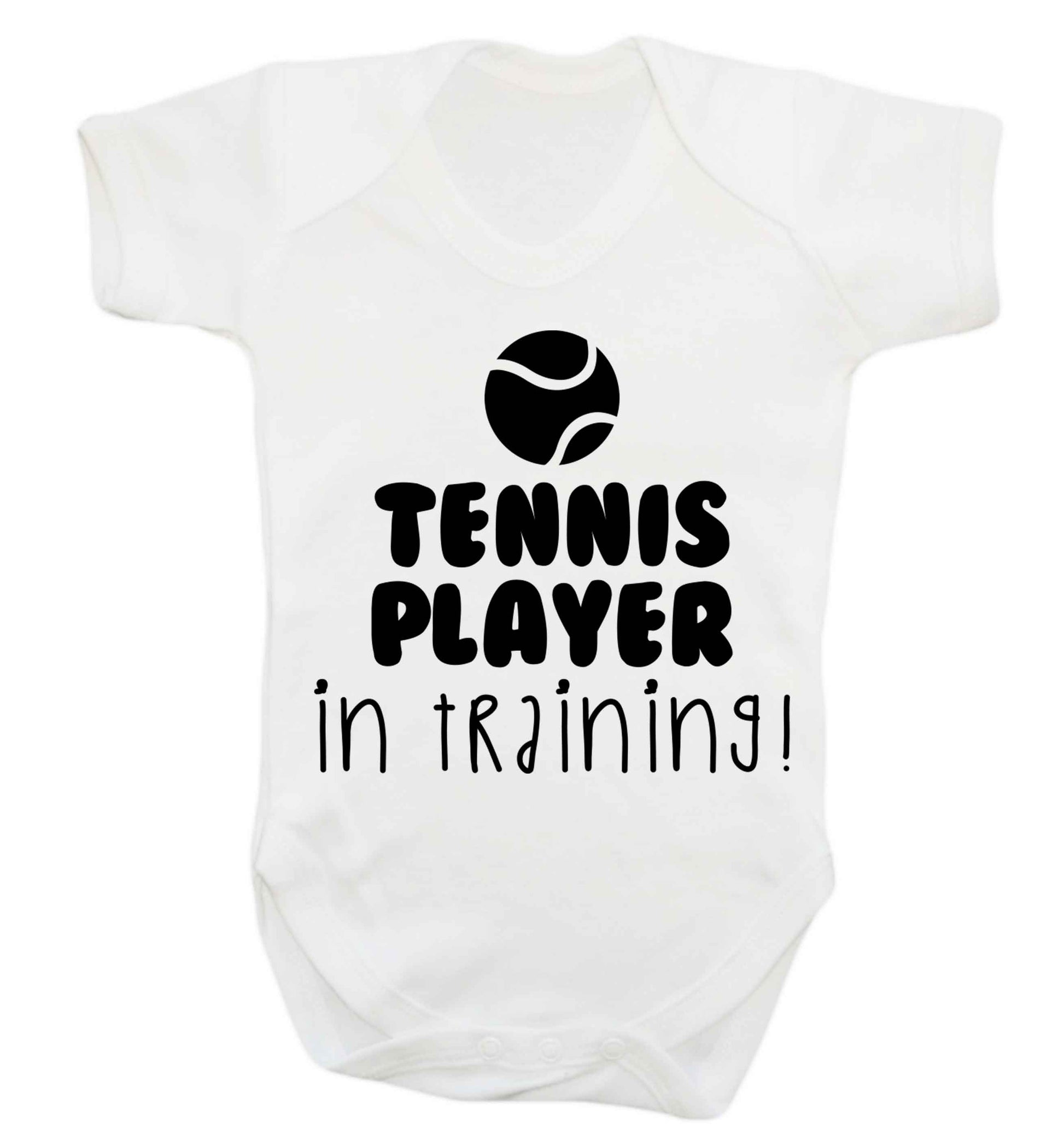 Tennis player in training Baby Vest white 18-24 months