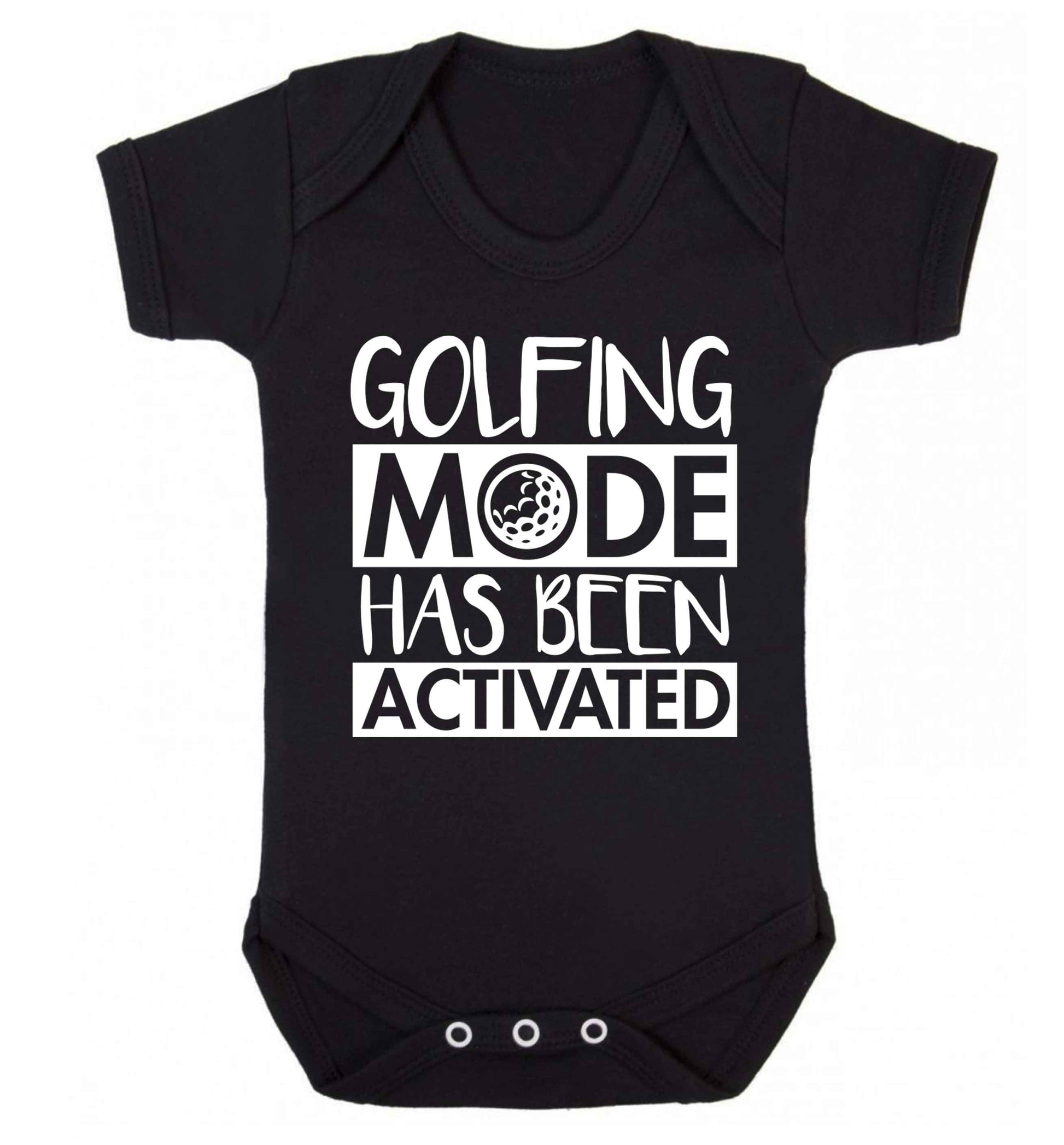 Golfing mode has been activated Baby Vest black 18-24 months