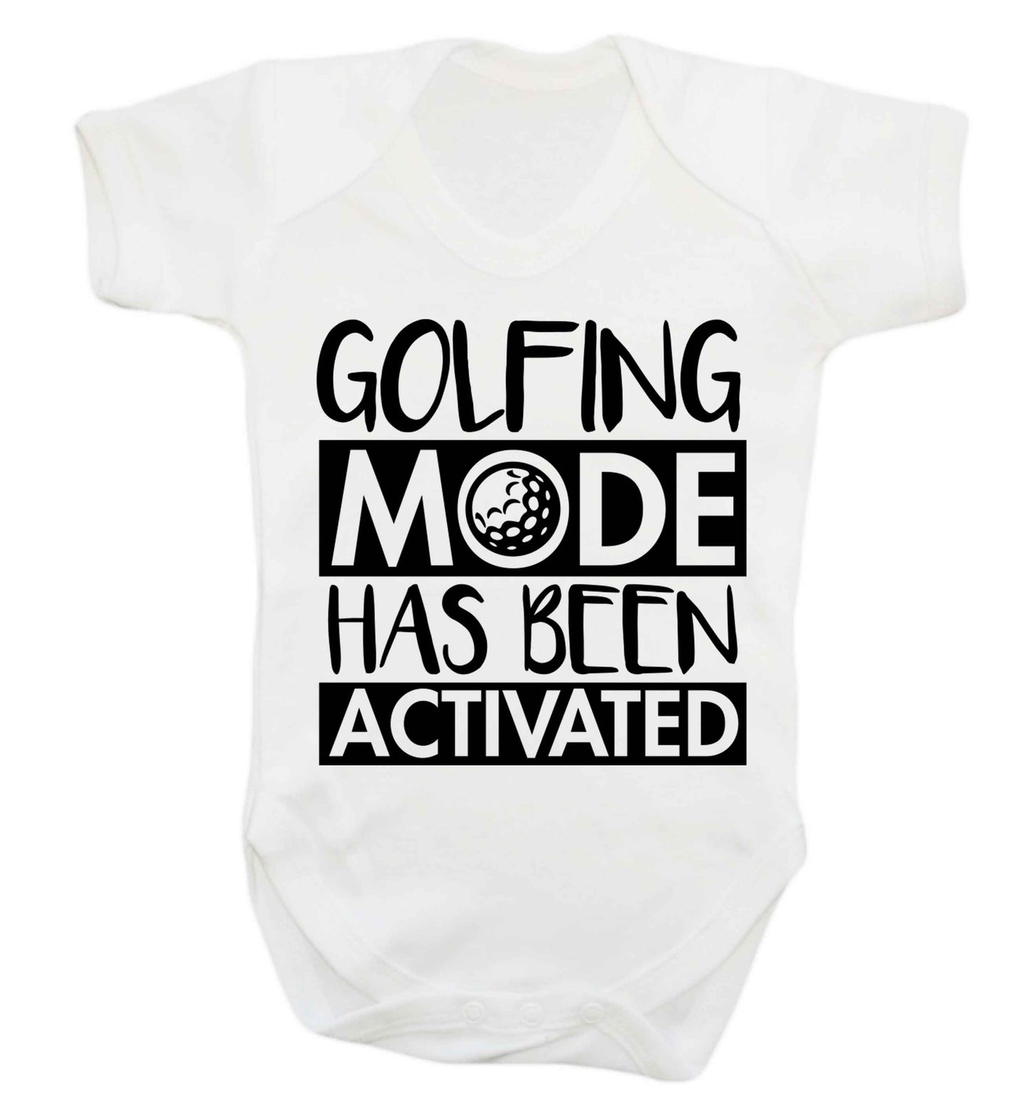Golfing mode has been activated Baby Vest white 18-24 months
