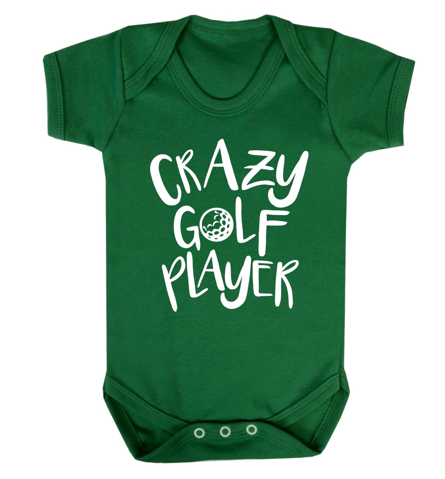 Crazy golf player Baby Vest green 18-24 months