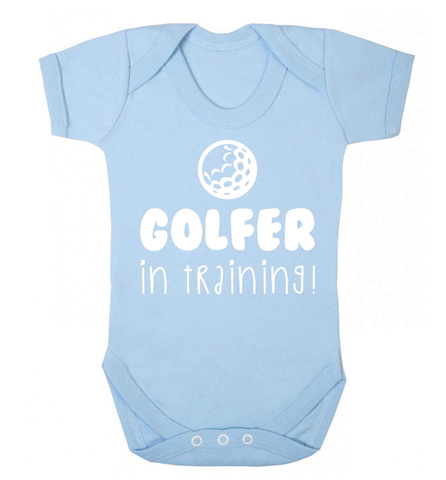 Golfer in training Baby Vest pale blue 18-24 months
